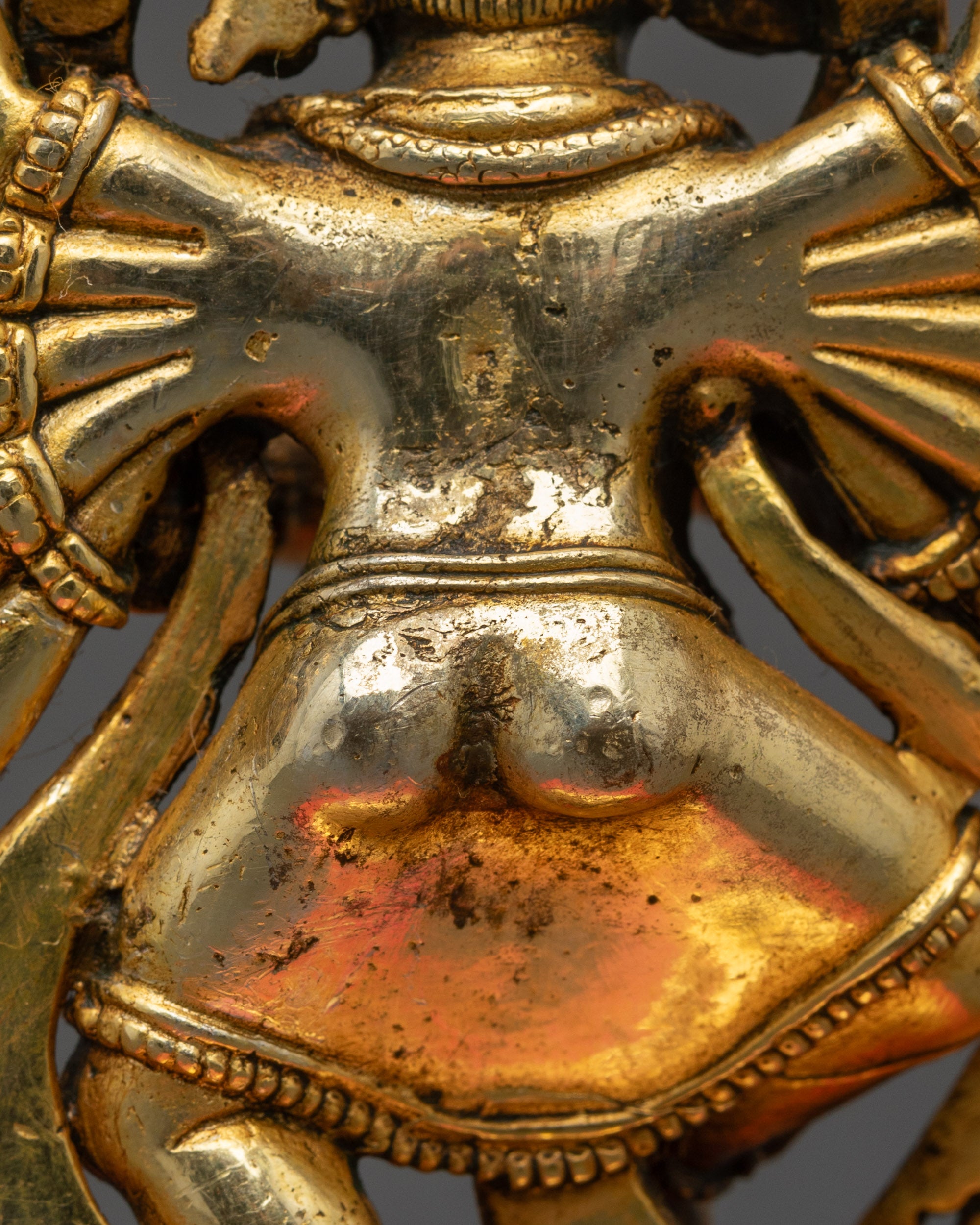 Sixteen Armed Dancing Ganesha Statue | Precision-Crafted Idol from Nepal
