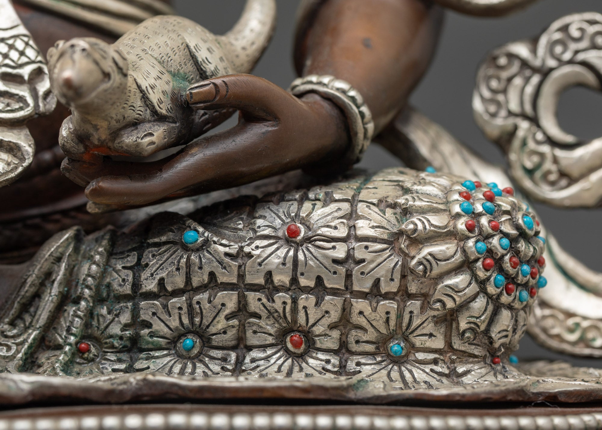 Traditional Dzambhala Wealth Deity | Handcrafted Buddhist Sculpture