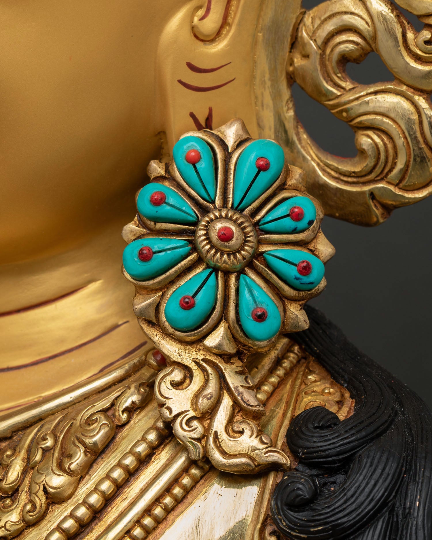 25-Inch Amitayus Statue | Buddhist Long Life Deity Figurine