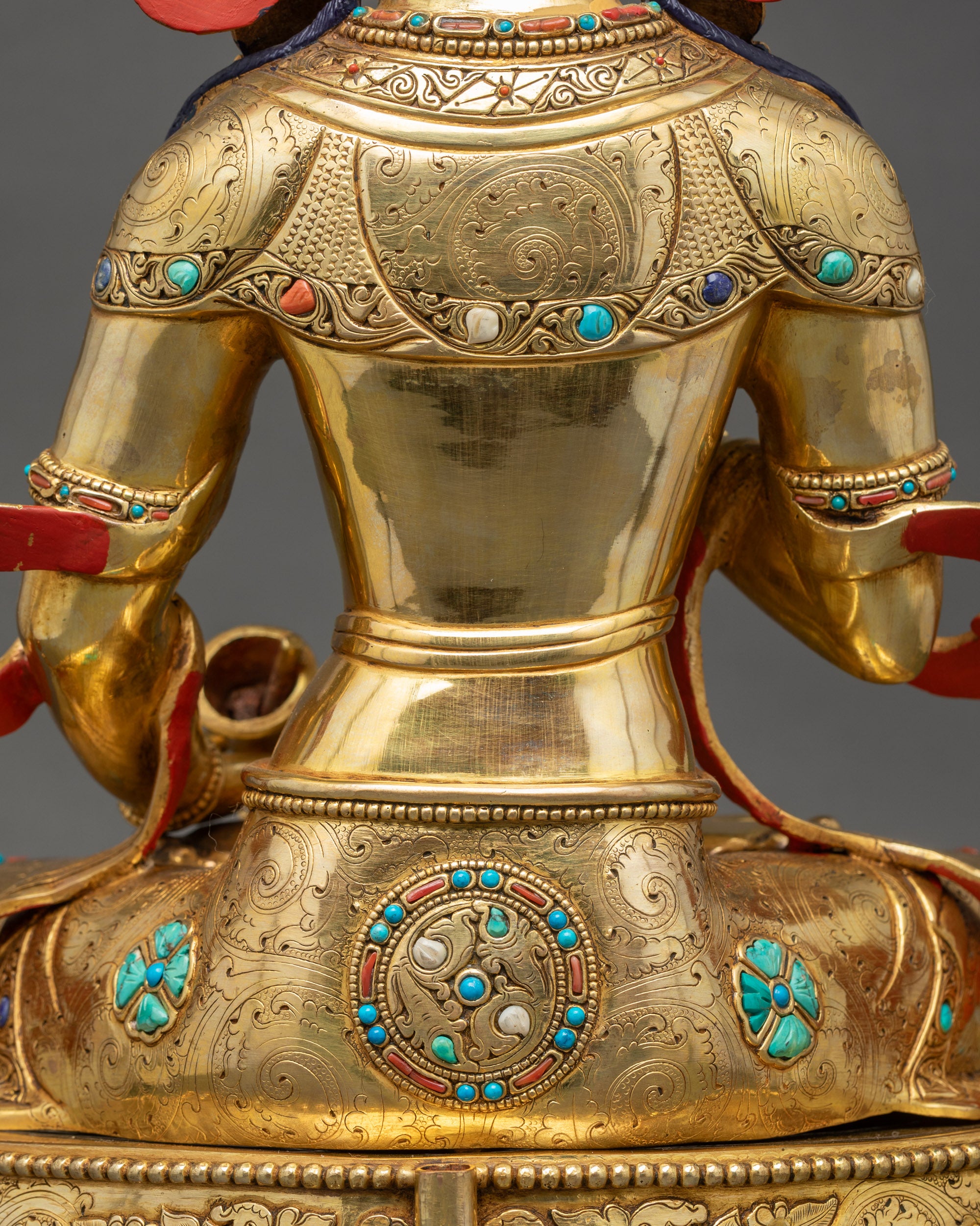 Premium Vajrasattva Statue | Traditional Tibetan Hand Carved Artwork