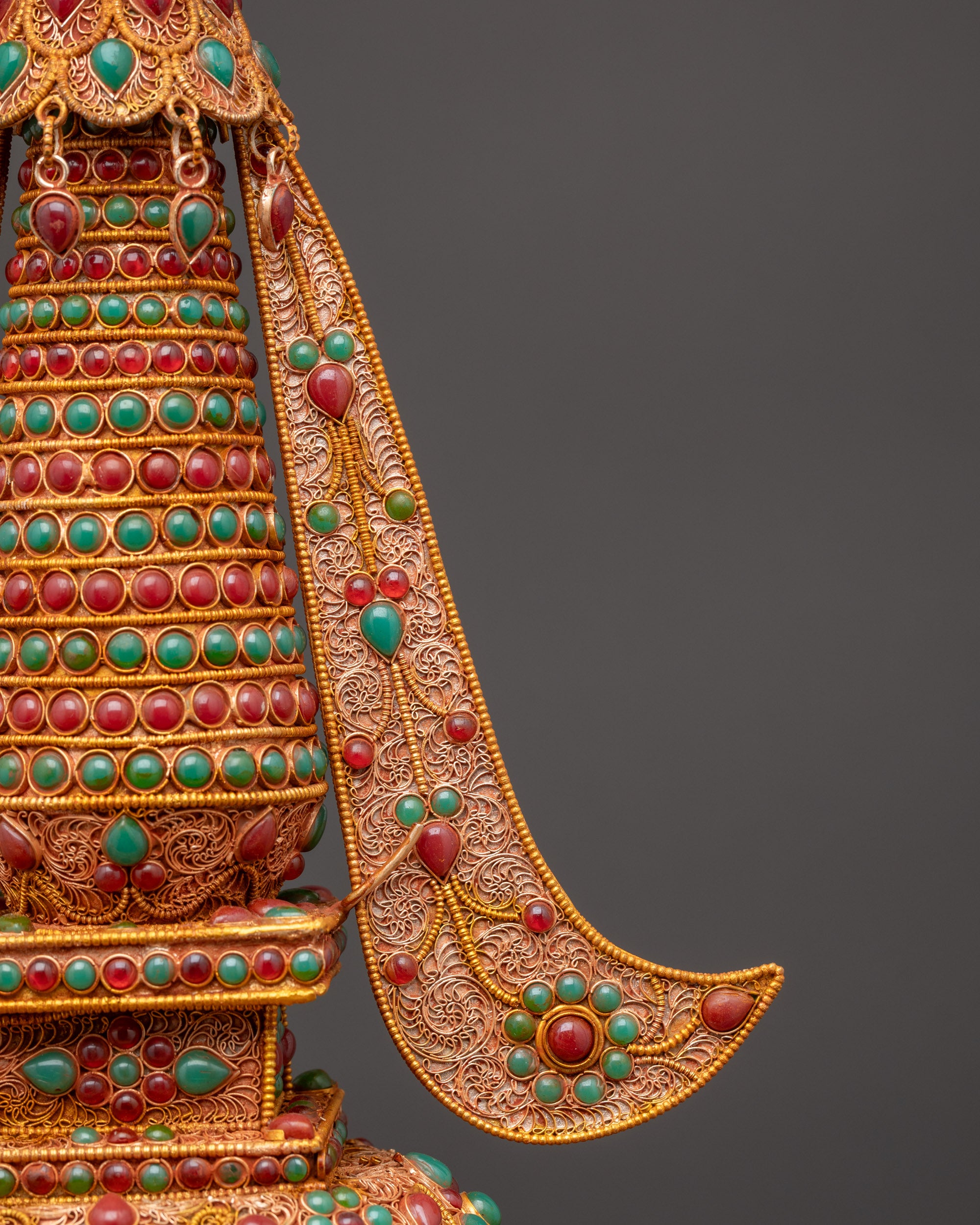 Buy Buddhist Ritual Stupa | Handcrafted Tibetan Shrine Ornament Nepal