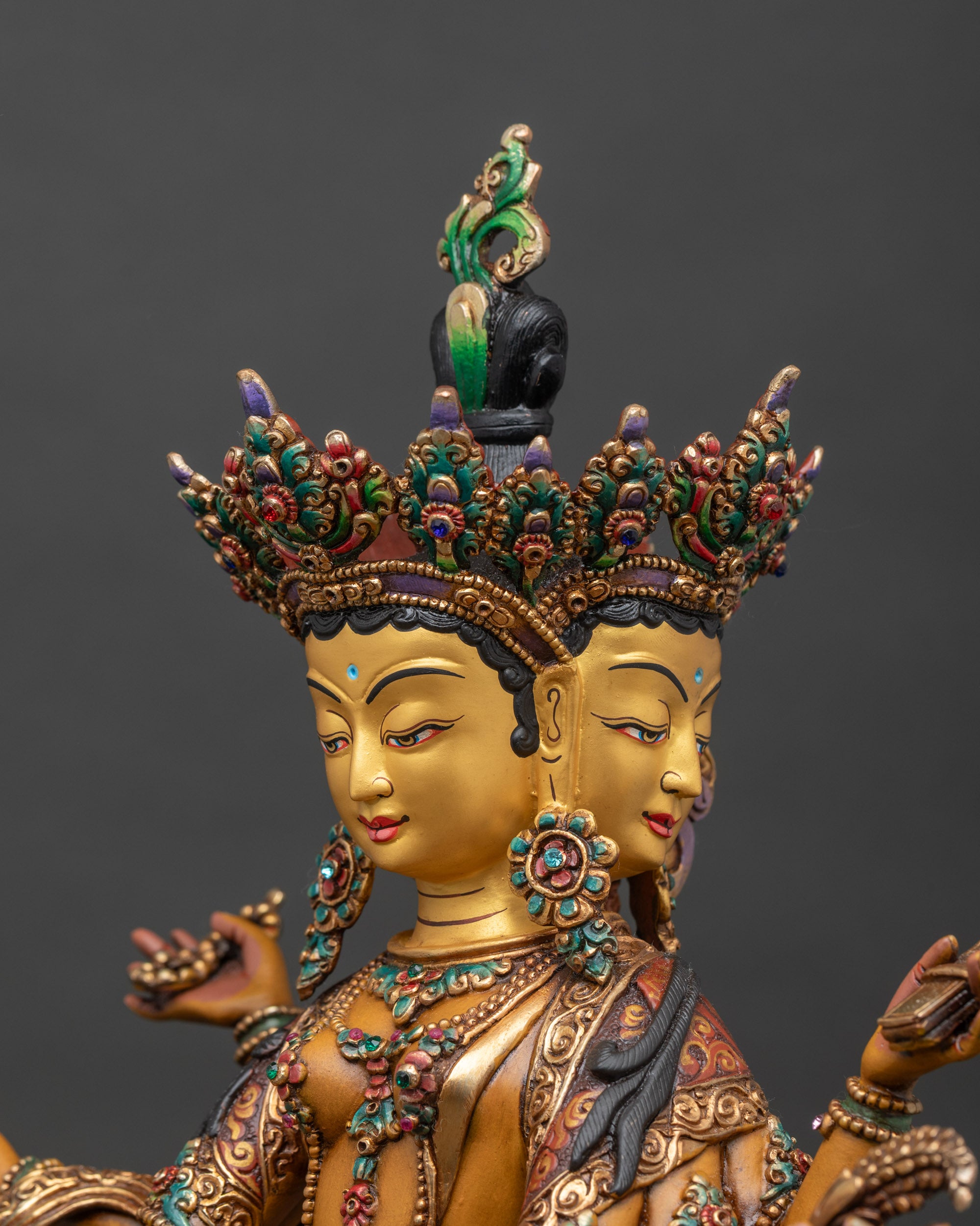 Sacred Vasudhara Statue - Goddess of Prosperity and Blessings