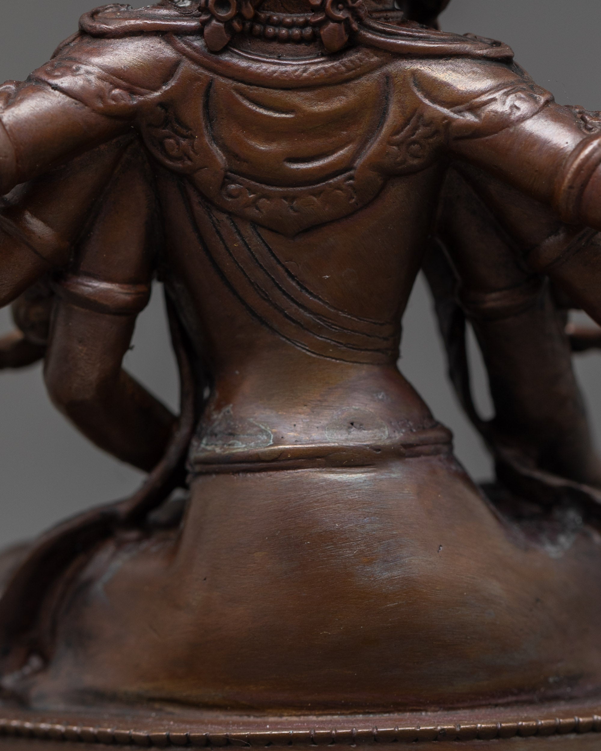 Sacred Namgyalma Sculpture | Oxidized Finish Longevity Deity