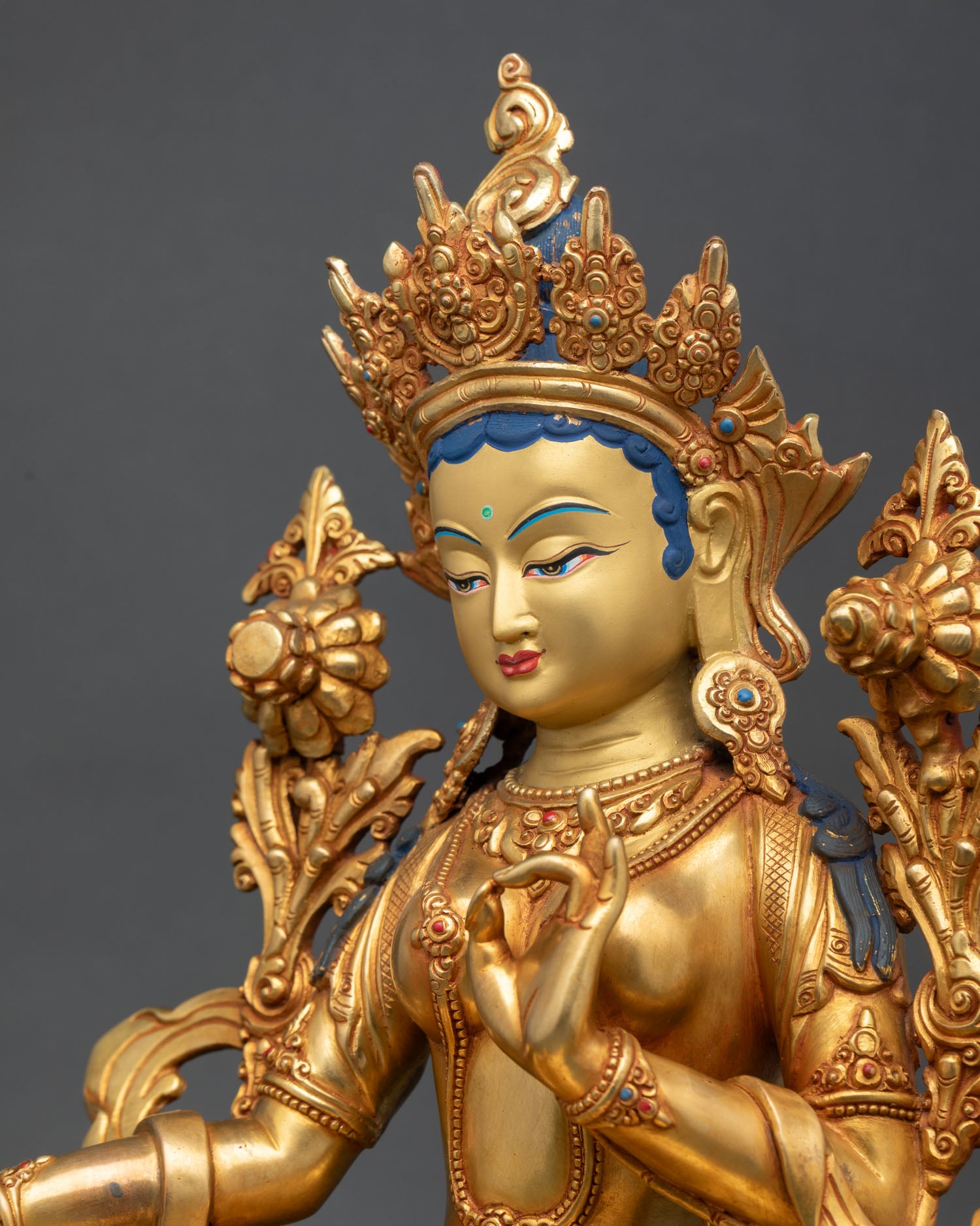 Green Tara Statue | Tibetan Deity of Swift Compassion