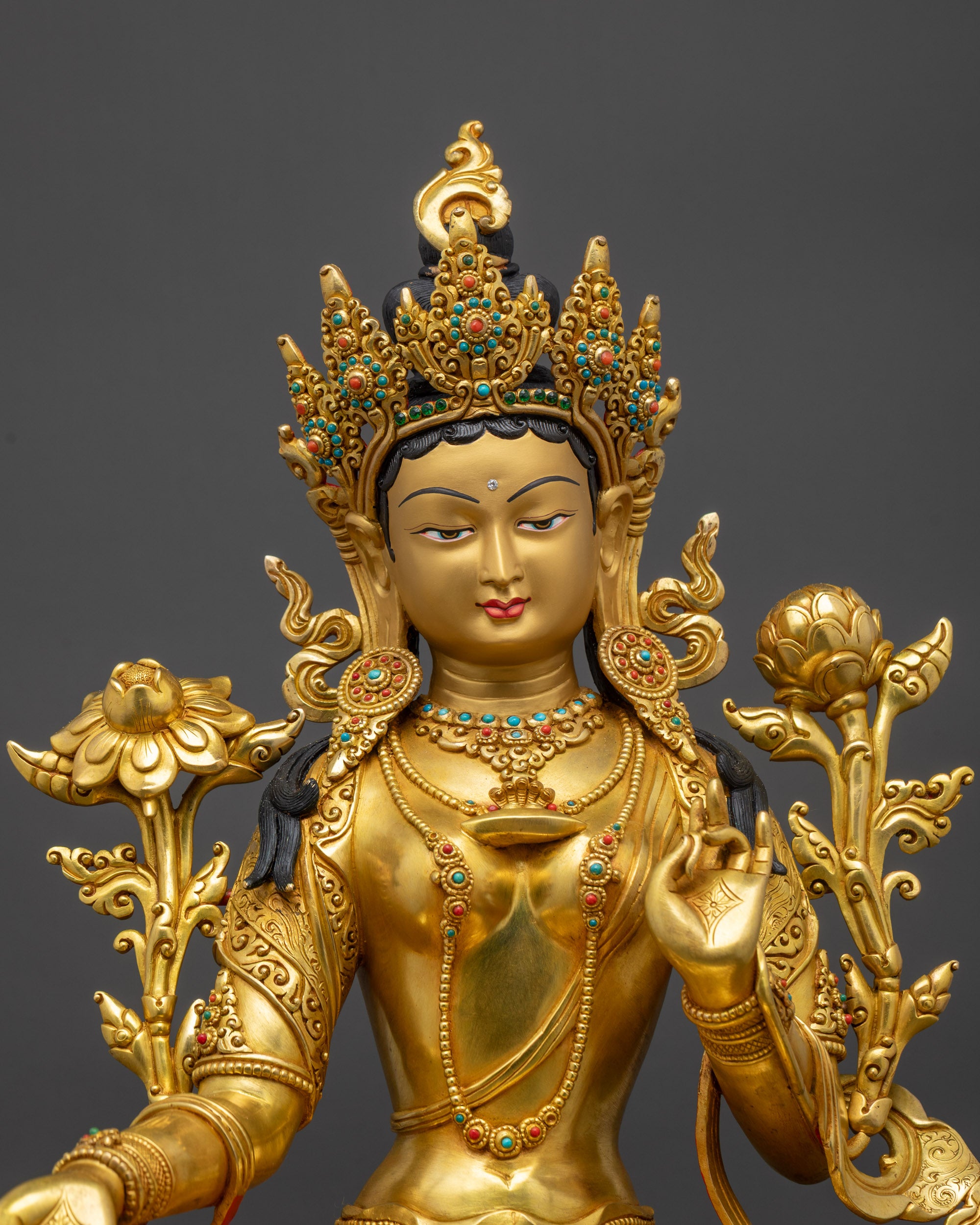 The Compassionate Jetsun Drolma Statue | Handcrafted Tara Figure