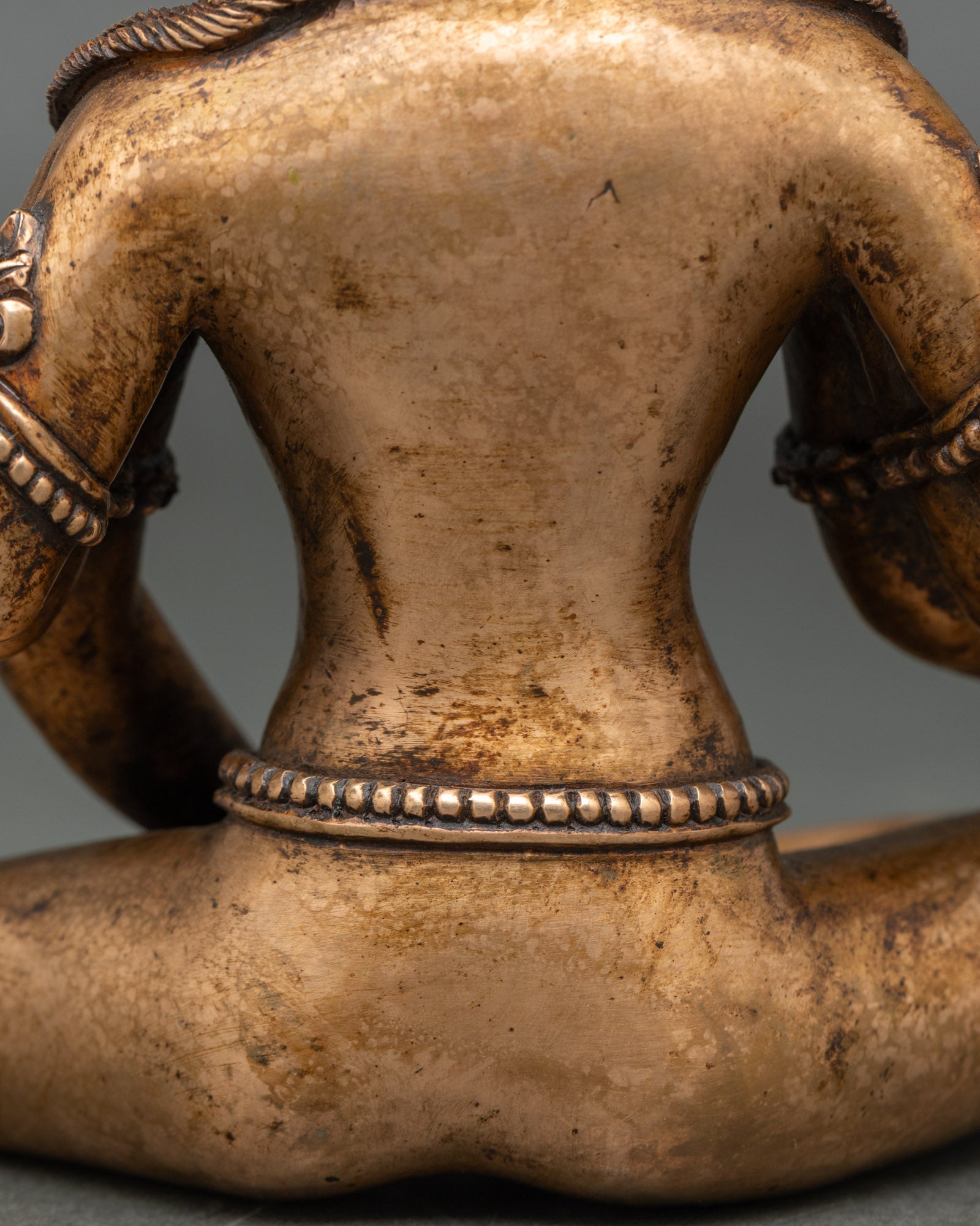 Six-Armed Vasudhara Statue | Oxidized Copper & Bronze Sculpture