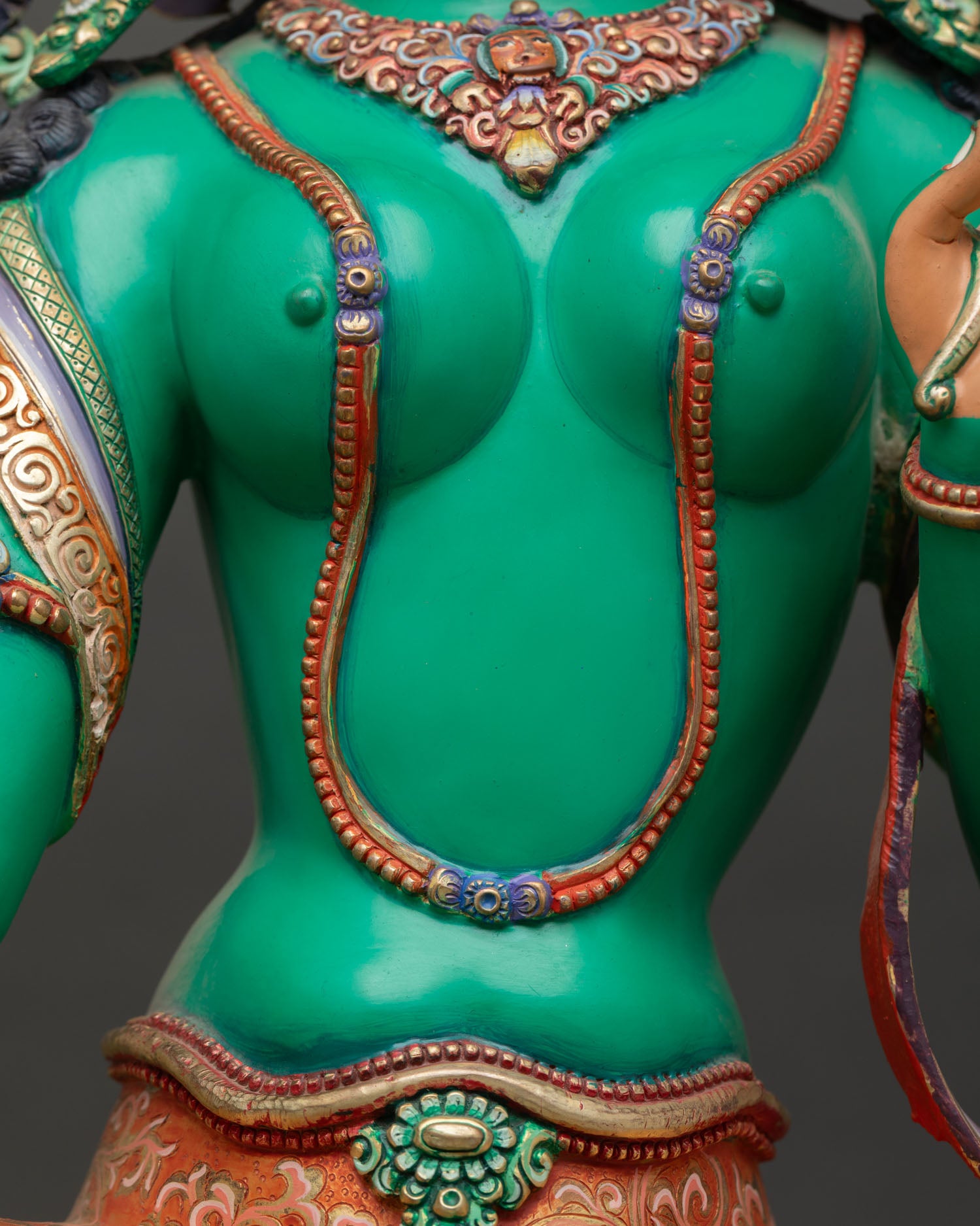 Green Tara Statue | Female Bodhisattva Buddhist Icon