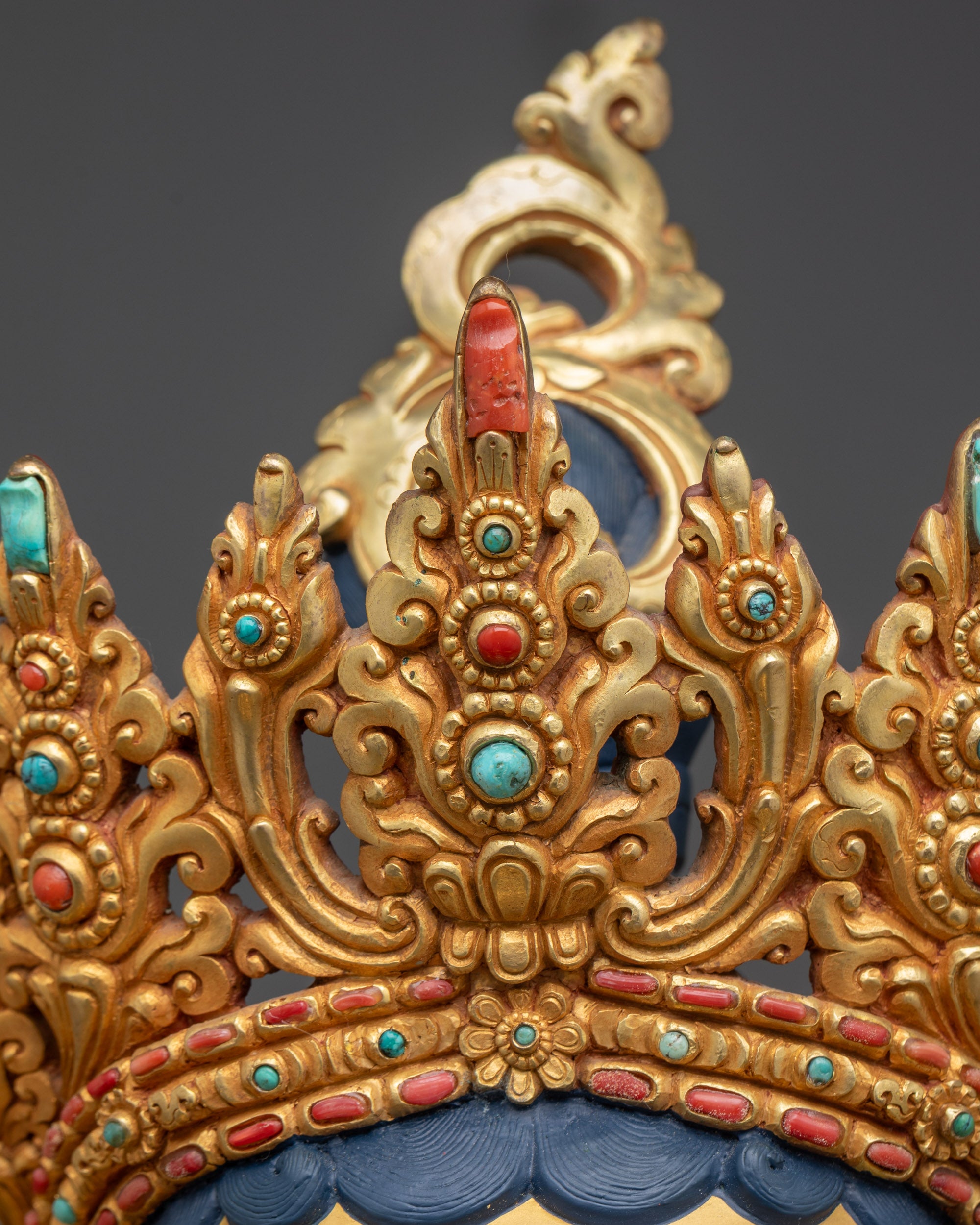 24K Gold-Gilded Green Tara Statue | Traditional Nepalese Buddhist Art