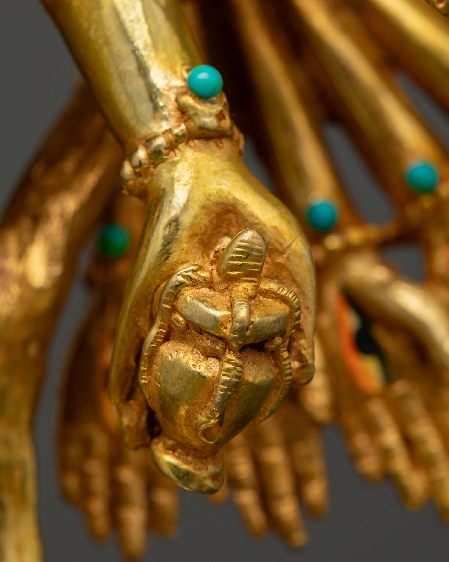 1000 Armed Chenrezig Statue | Handmade Tibetan Art