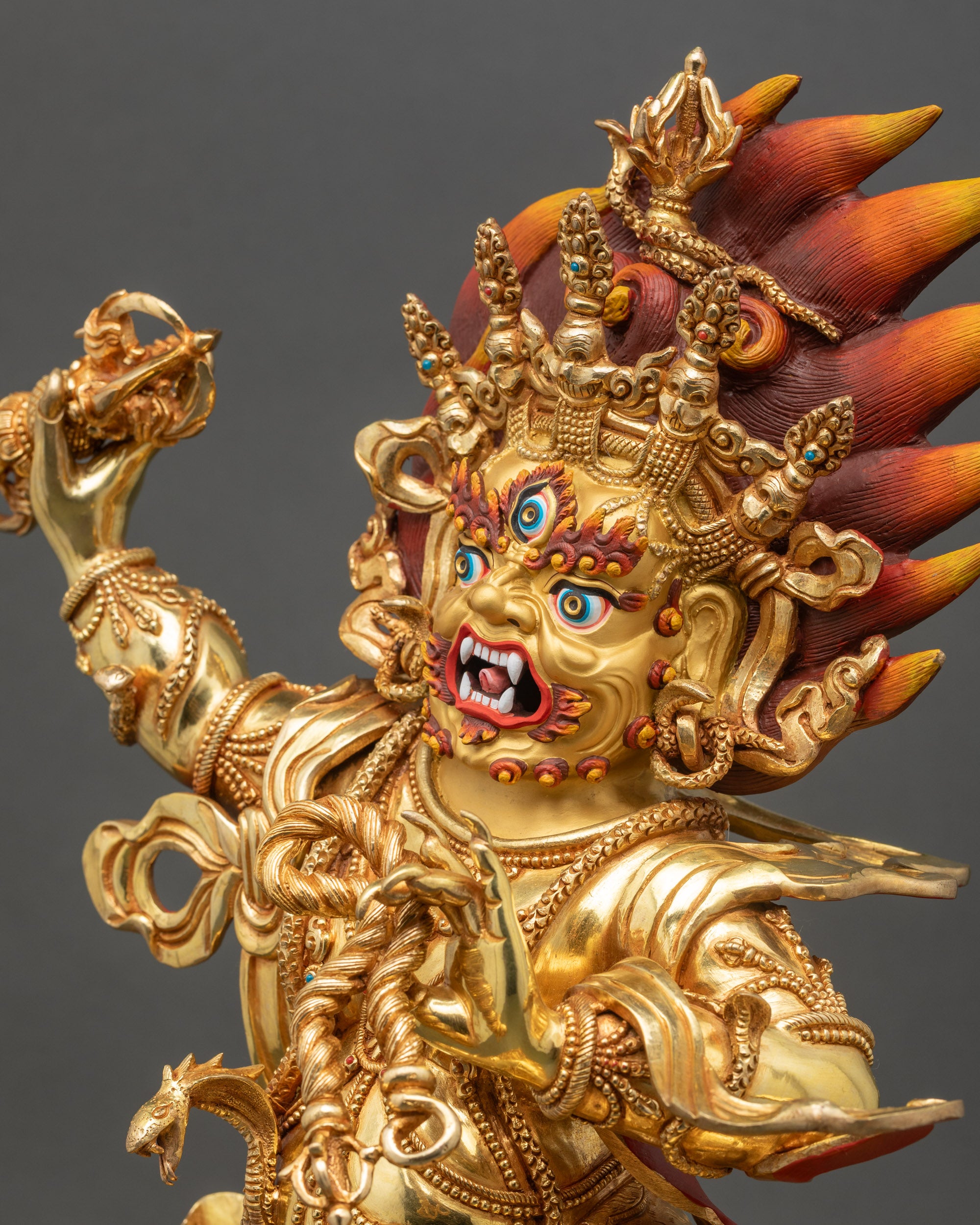 Vajrapani Statue | Handcrafted Himalayan Buddhist Protector Sculpture Nepal