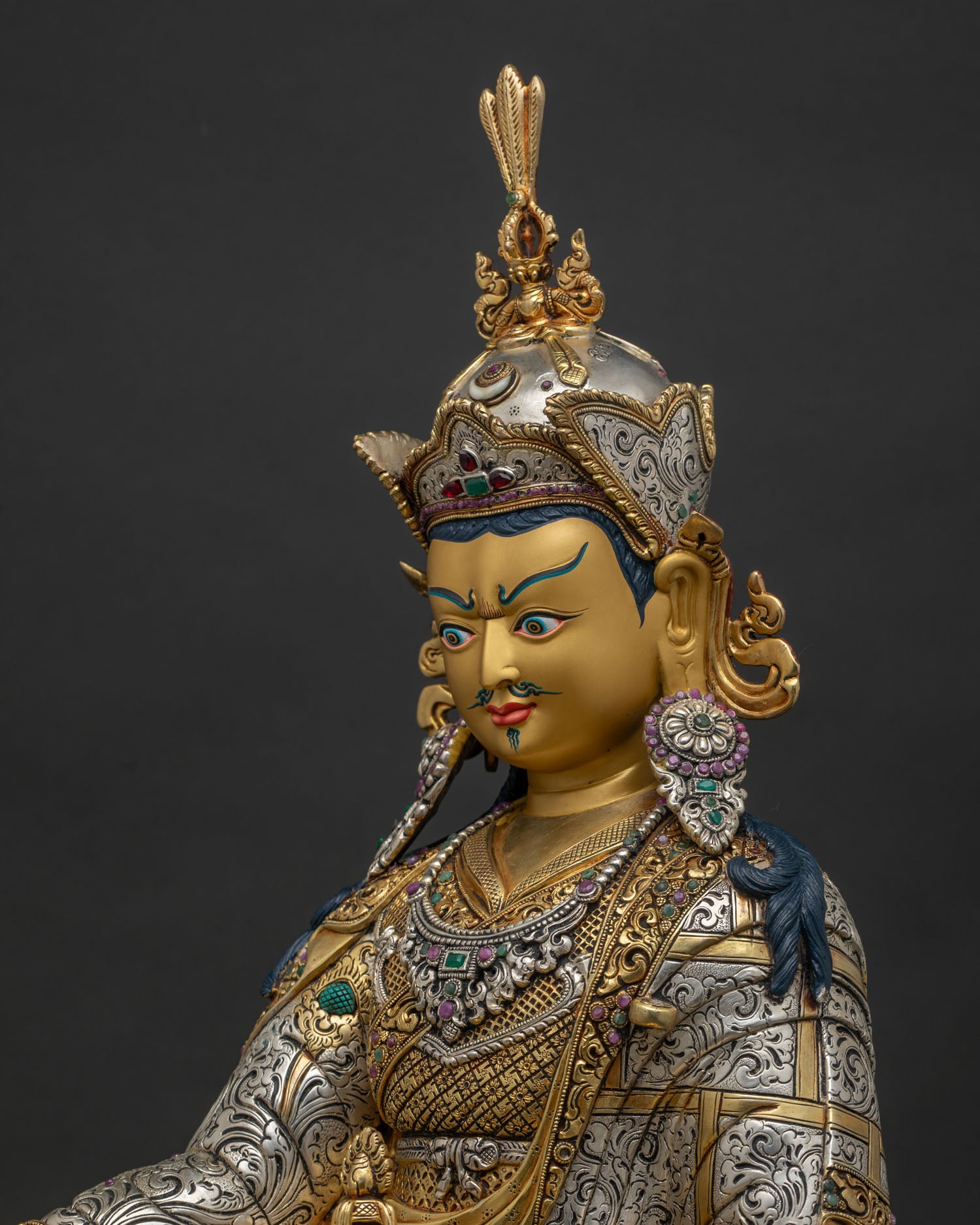 Guru Rinpoche Statue Handcrafted in Nepal | The Second Buddha of Tibet