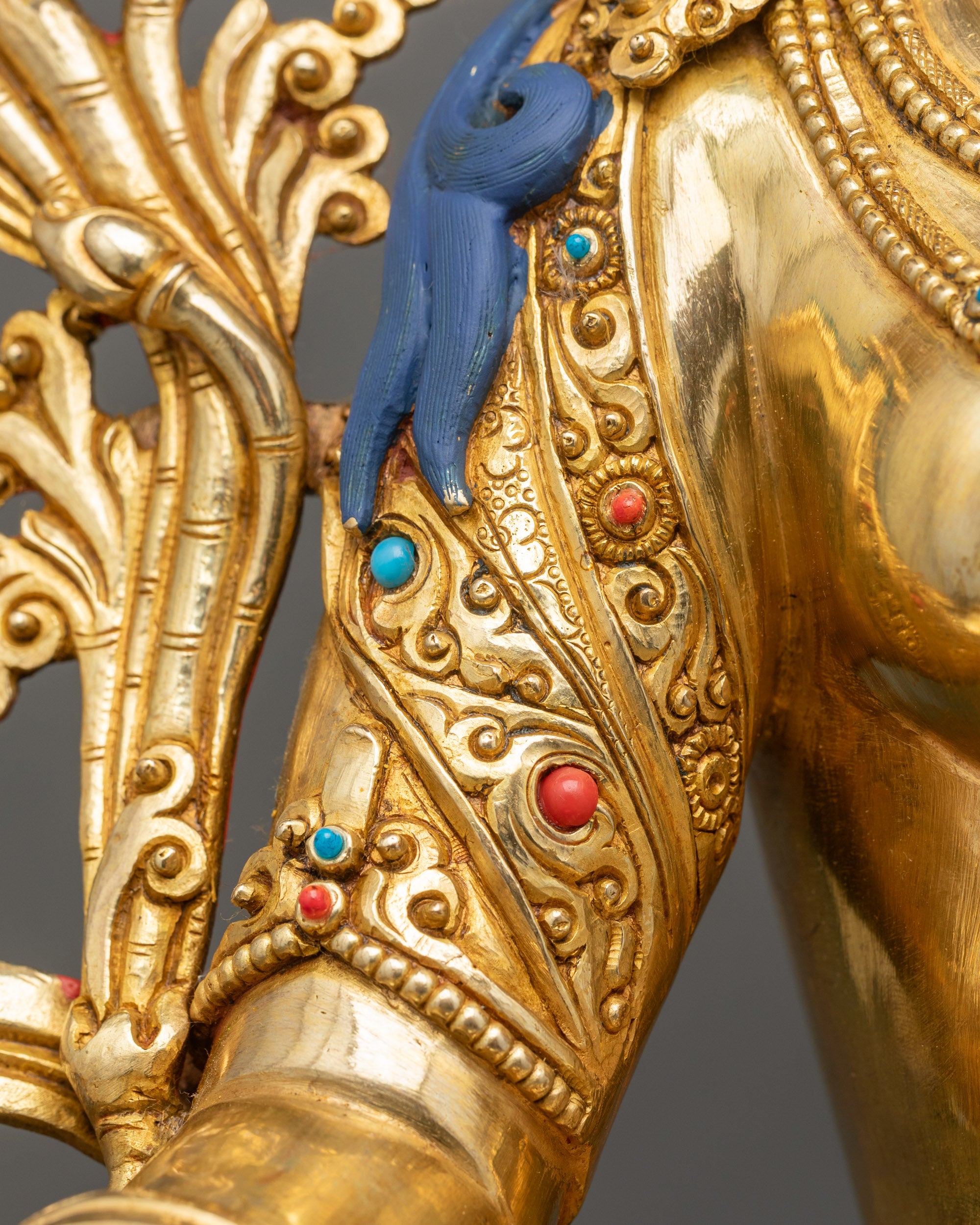 Premium Green Tara Statue for Meditation | Lost-Wax Casted Copper Art