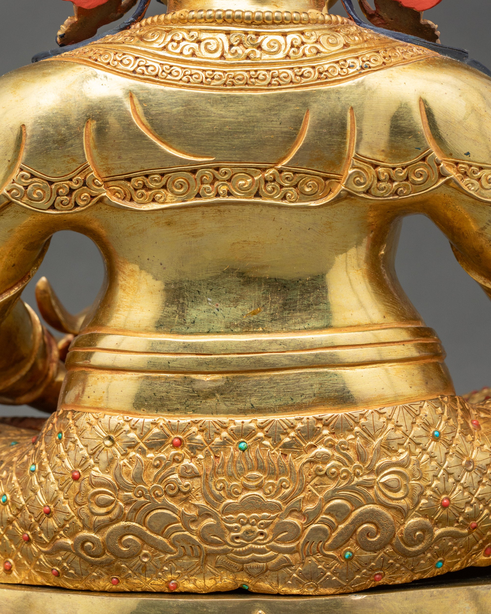 Golden Dzambhala Statue for Prosperity | Nepalese Ritual Artwork