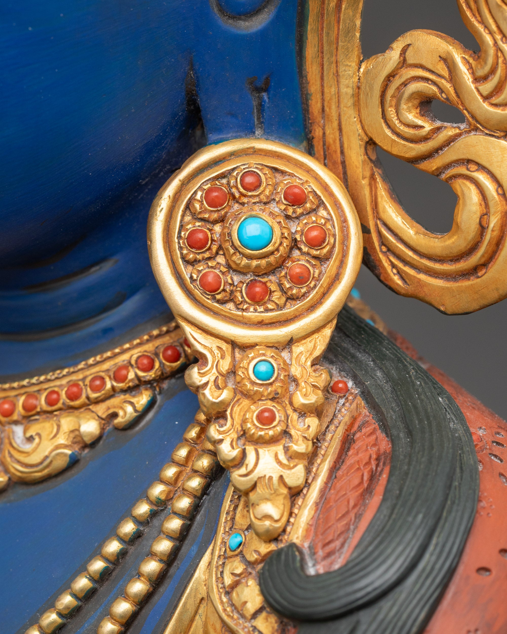 Dark Blue Vajradhara Statue | The Primordial Buddha of Tibetan Buddhism