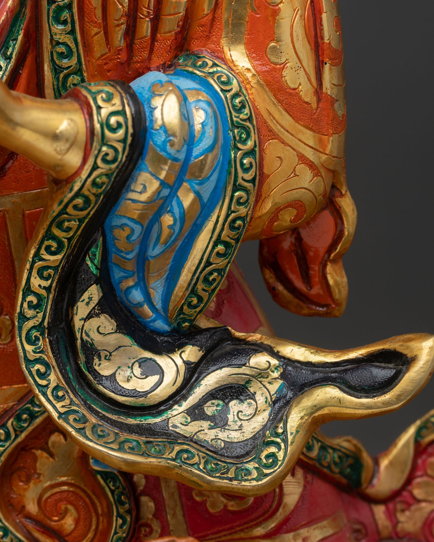 Standing Guru Rinpoche Statue | Buddhist Zen Decor from Nepal