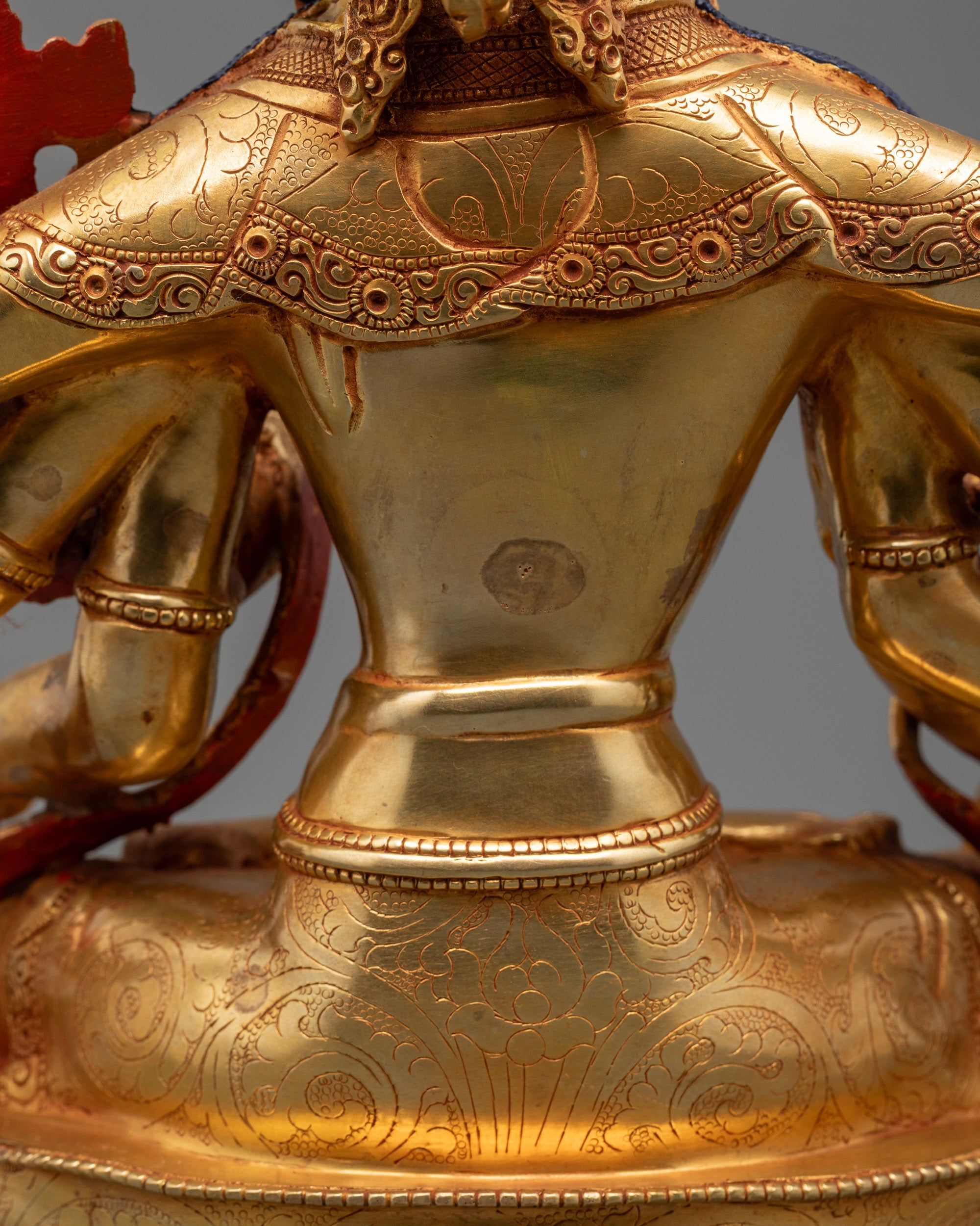 Exquisite Maha Manjushri Statue | Traditional Tibetan Buddhist Artwork