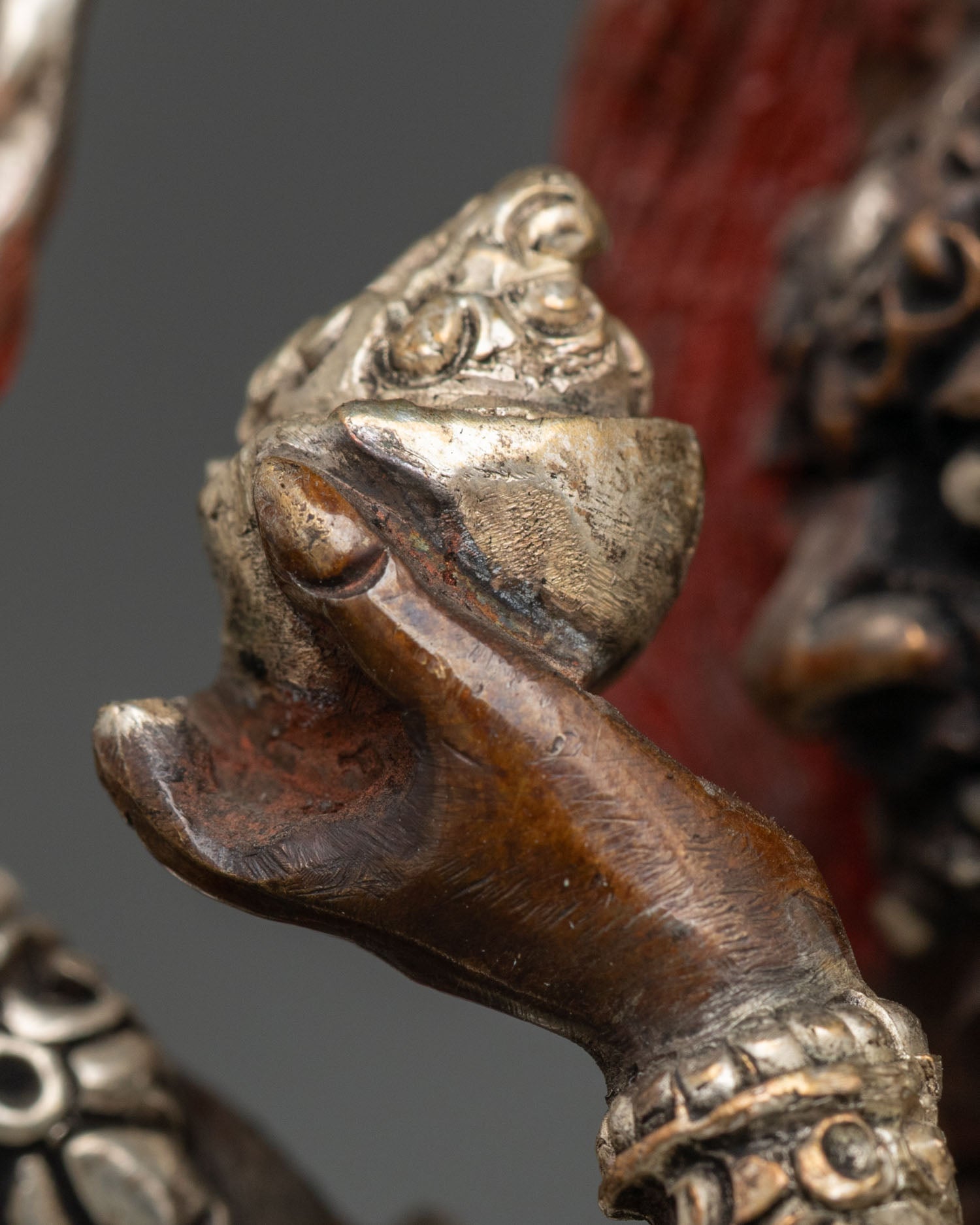 Wrathful Hayagriva Statue | Handmade Oxidized Copper Sculpture