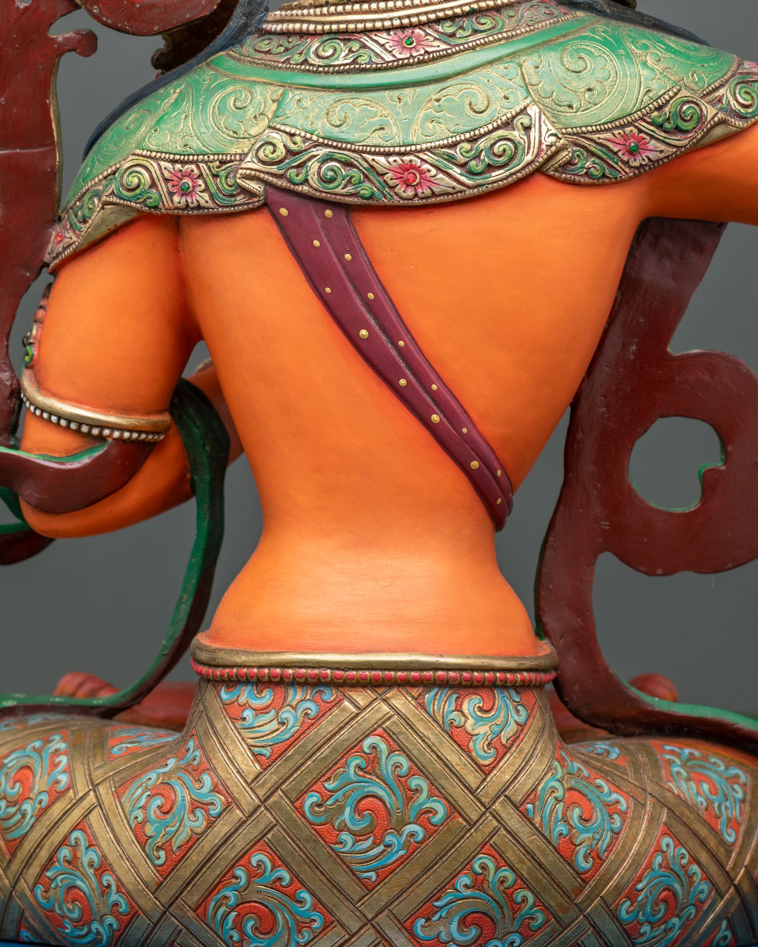 Hand-Painted Manjushri Statue | Symbol of Transcendent Wisdom