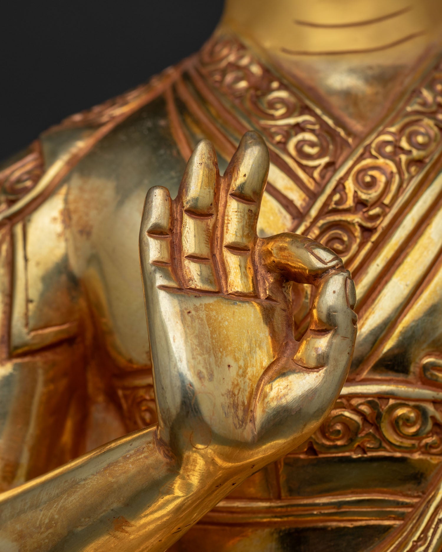 Je Tsongkhapa Set Statue | Founder of the Gelug Buddhist Tradition