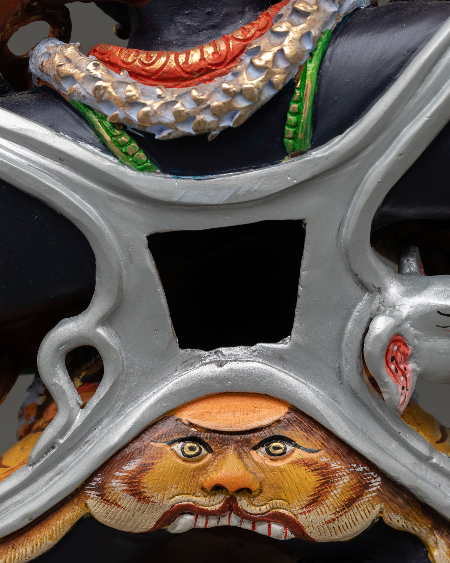Six Arm Mahakala Statue | Authentic Tibetan Protector Artwork