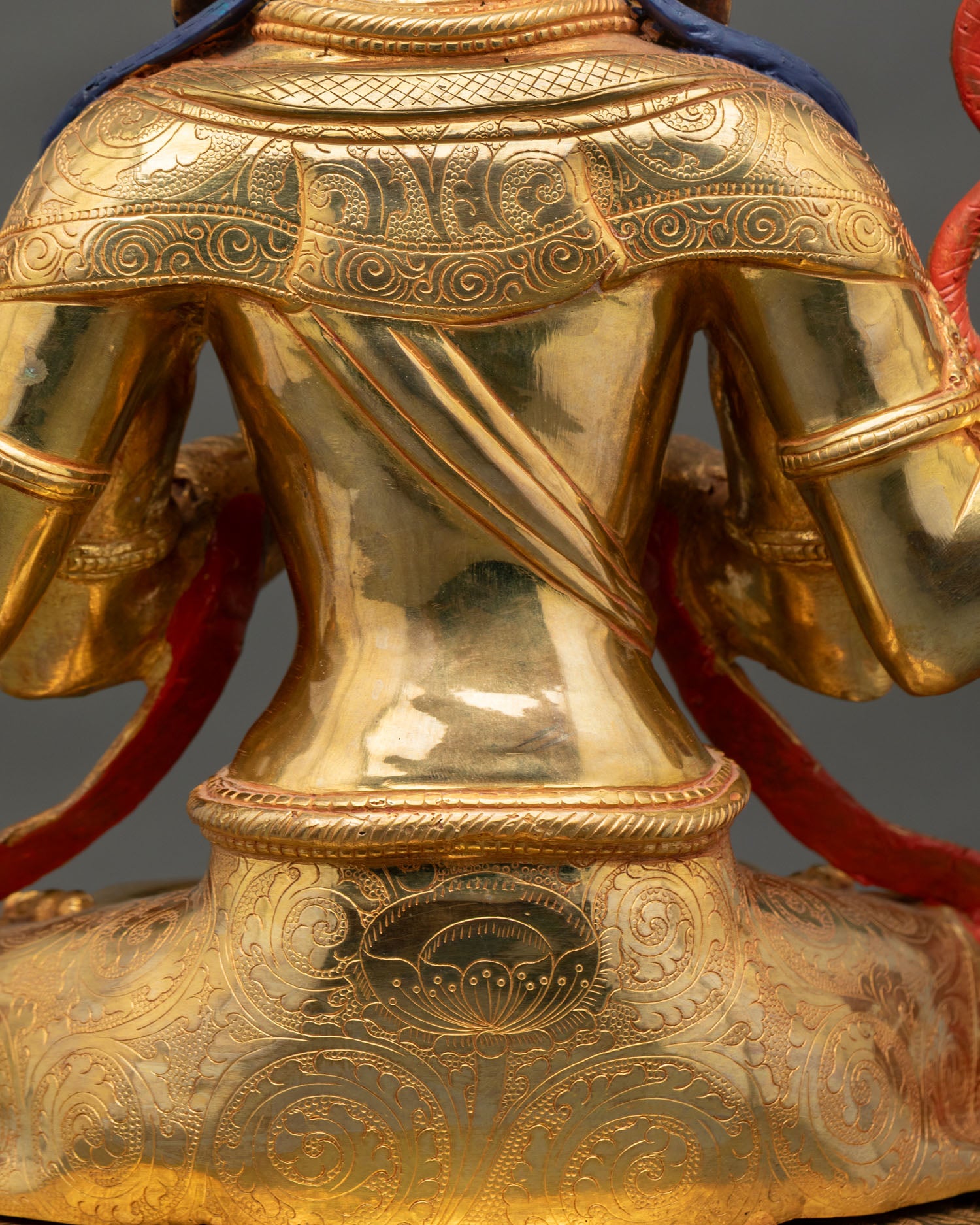 Chenrezig Statue | 24K Gold Gilded Copper Artwork