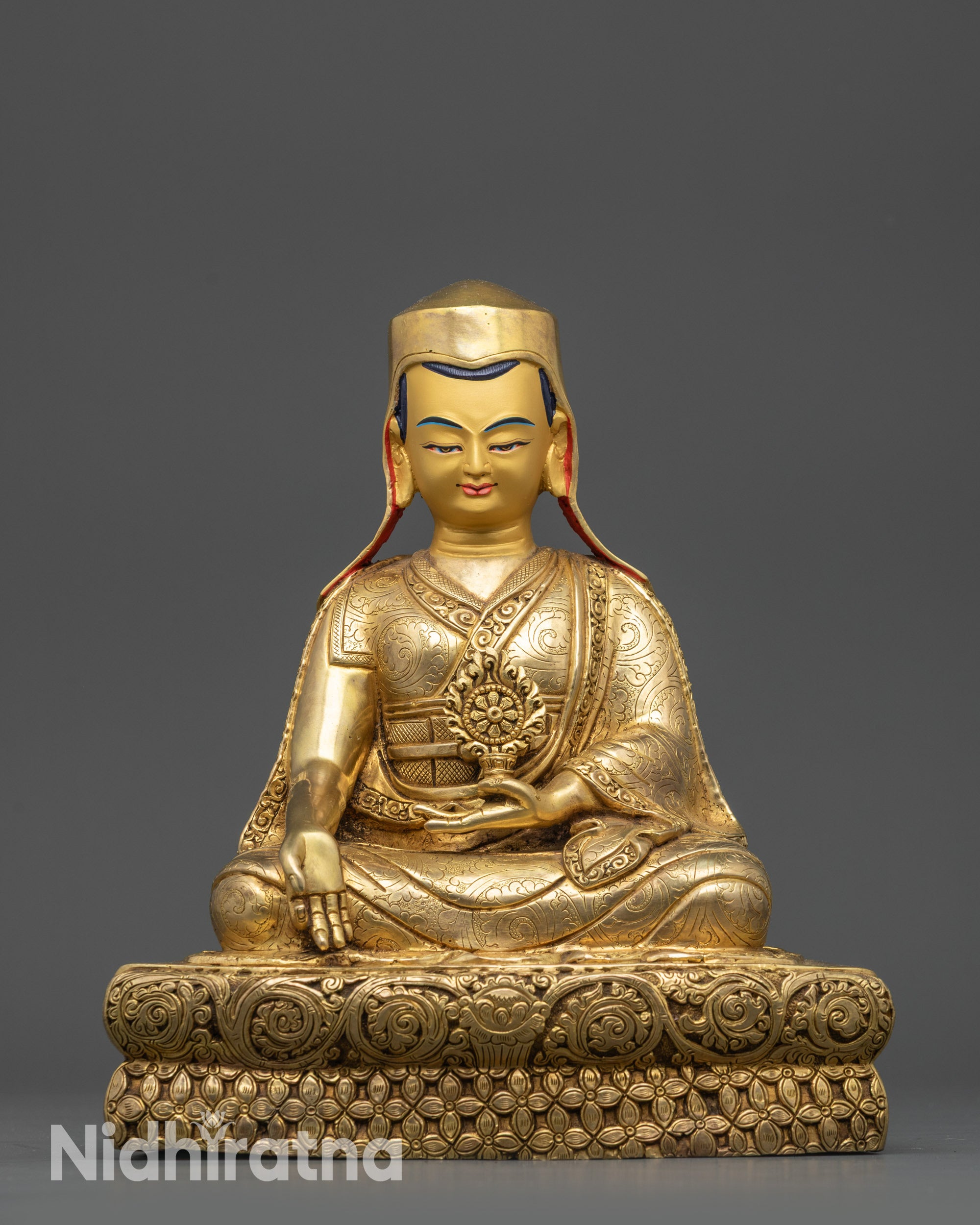 Five Shakya Masters Statue Set | Handcrafted Buddhist Deities from Nepal