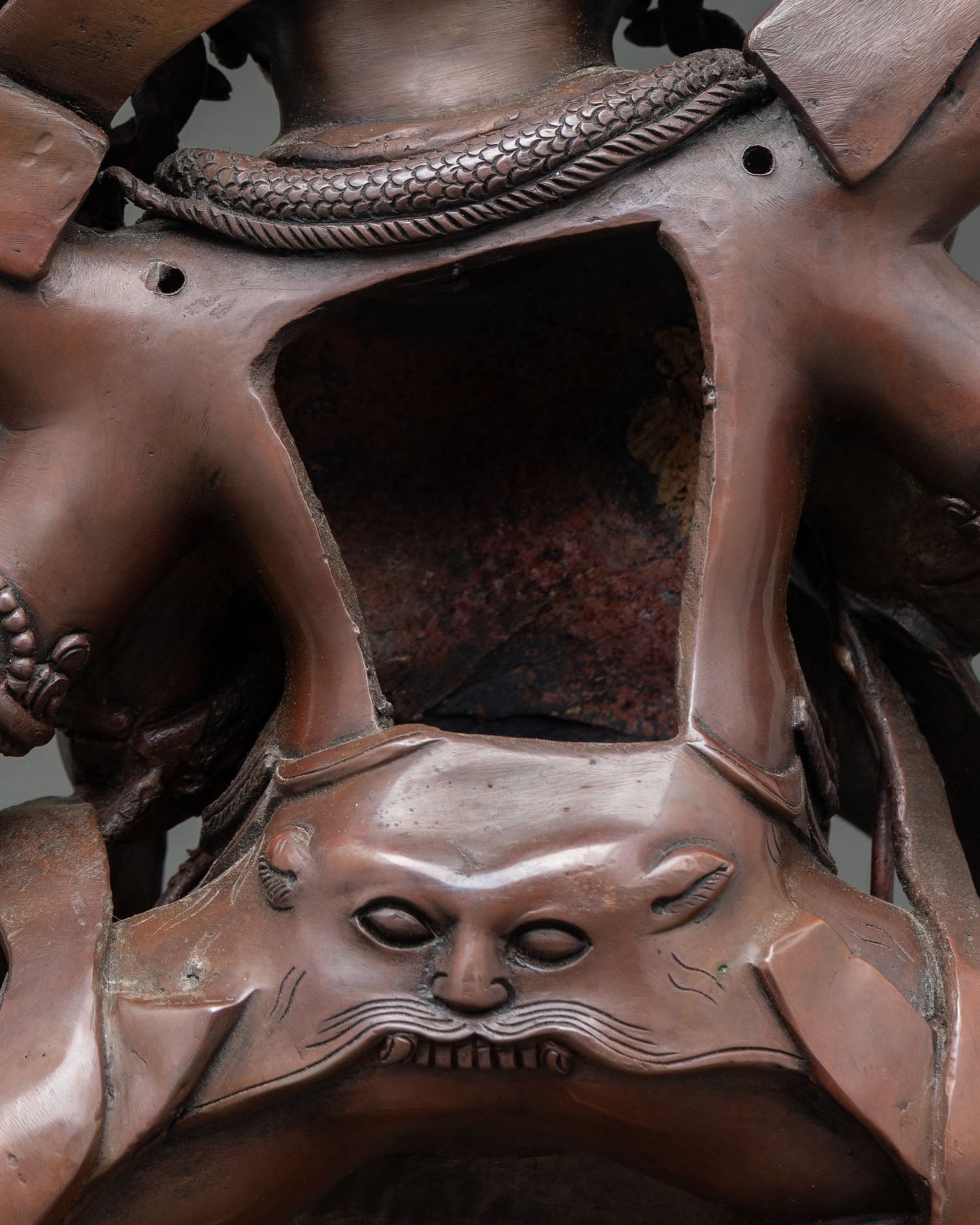 Six-Armed Mahakala Statue | Dharma Protector Deity Sculpture