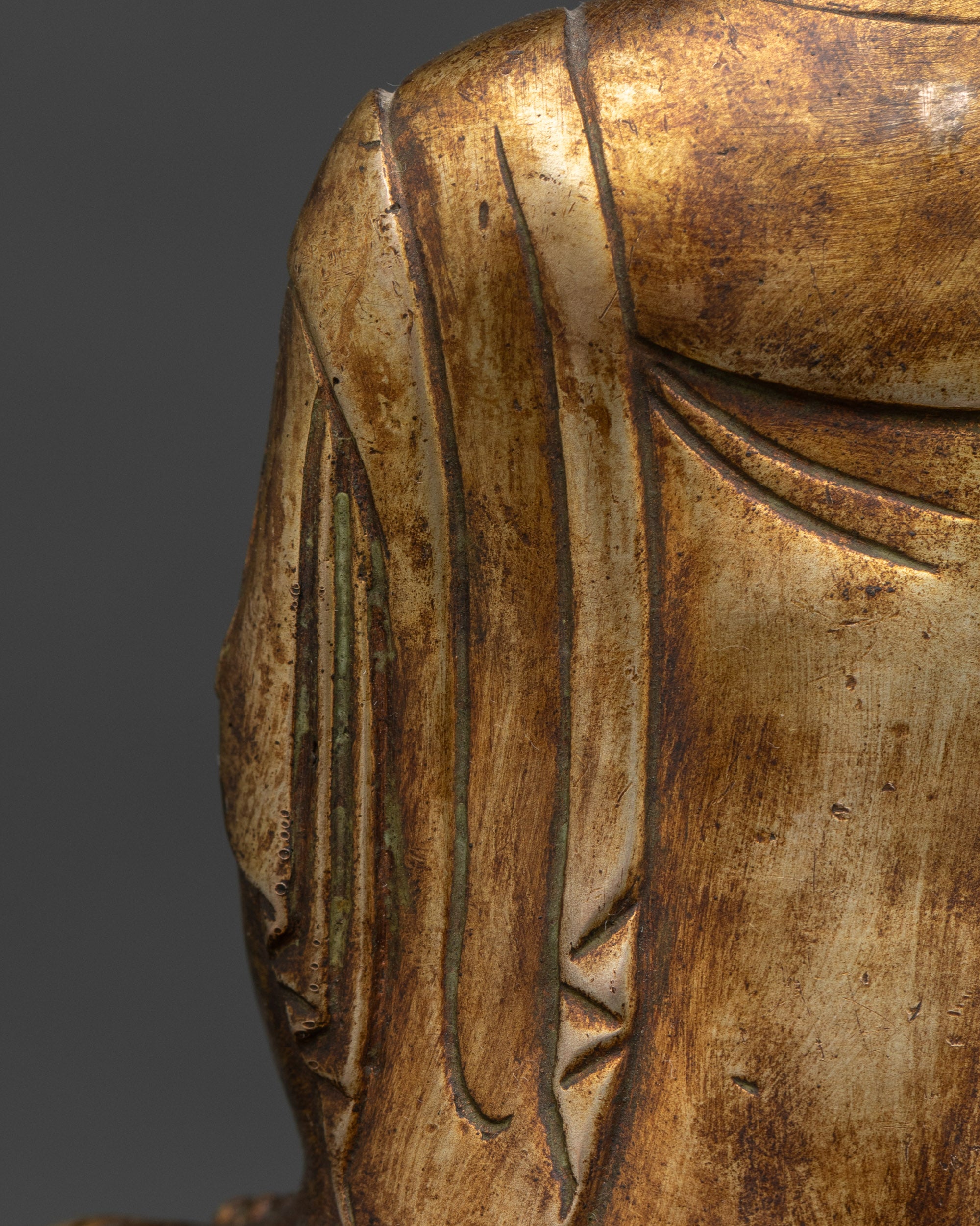 Antique Style Shakyamuni Buddha Statue | Buddhist Collectible