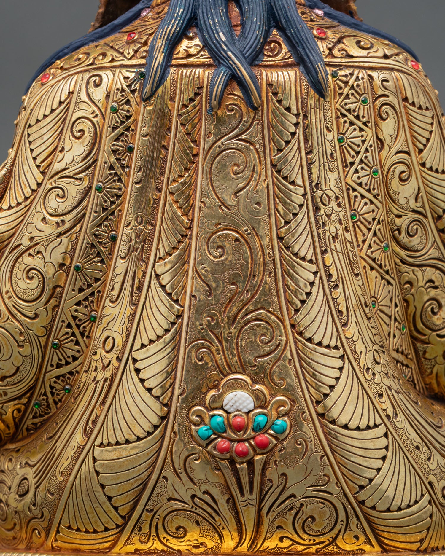 Tsokye Dorje Statue | Gold Fire-Gilded Tibetan Buddhist Figurine