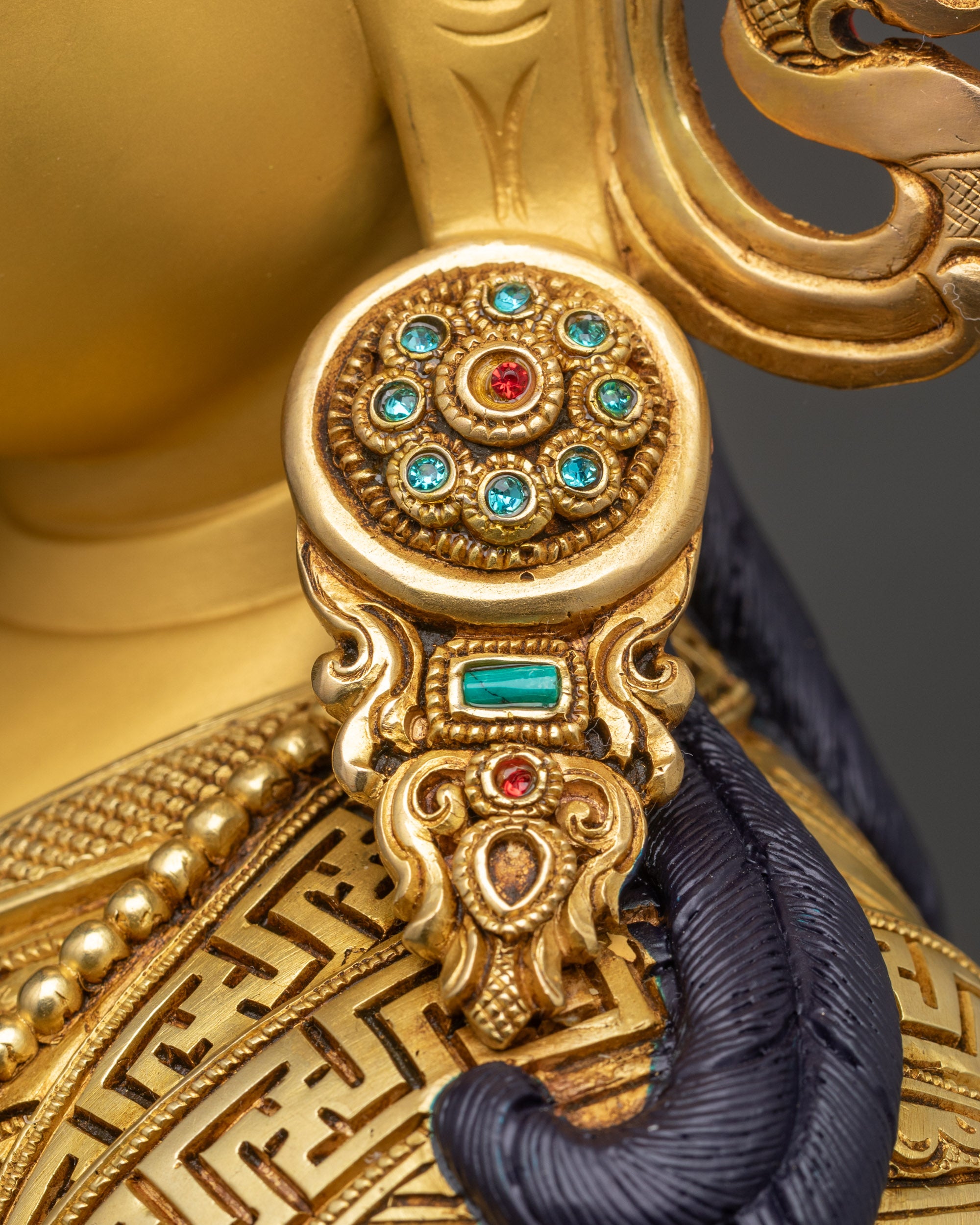 Exquisite Guru Rinpoche Sculpture | Authentic Buddhist Art