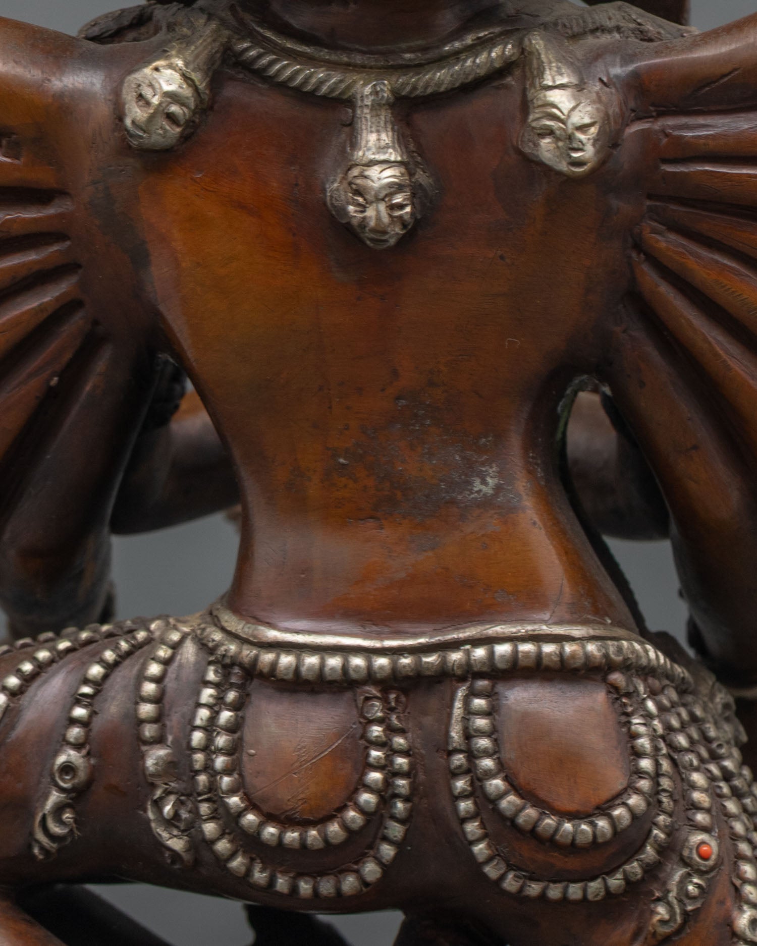 Large Oxidized Hevajra Statue | Tibetan Buddhist Artwork