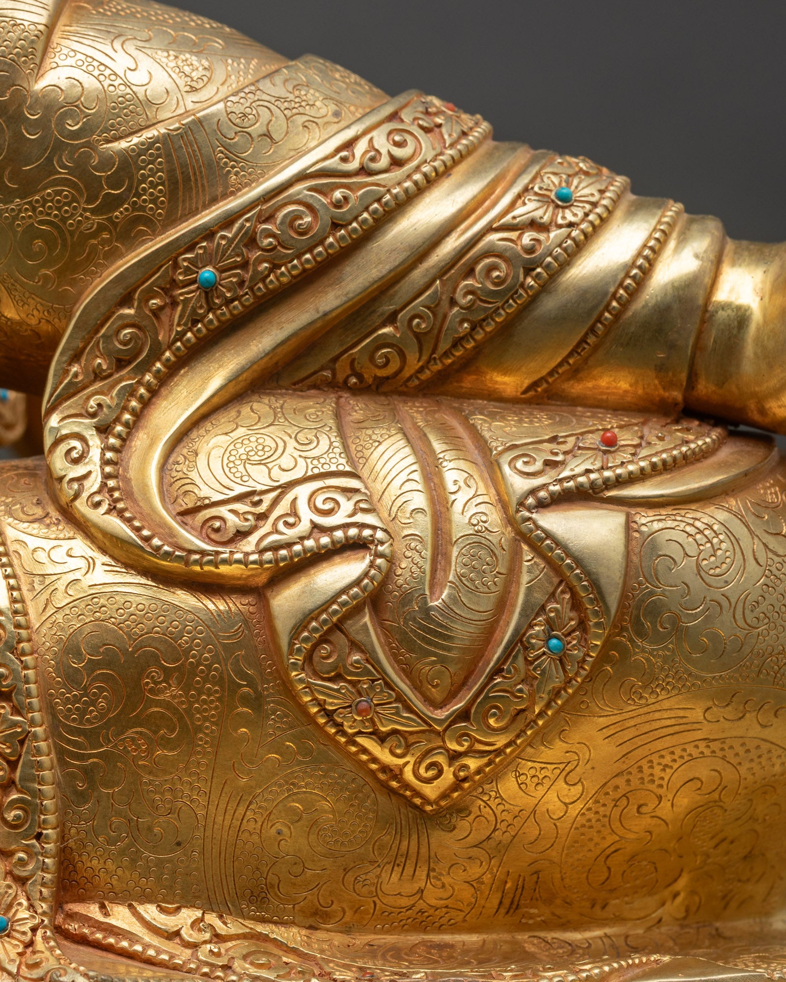 Tibetan Guru Rinpoche Statue | Large Size Buddhist Sculpture