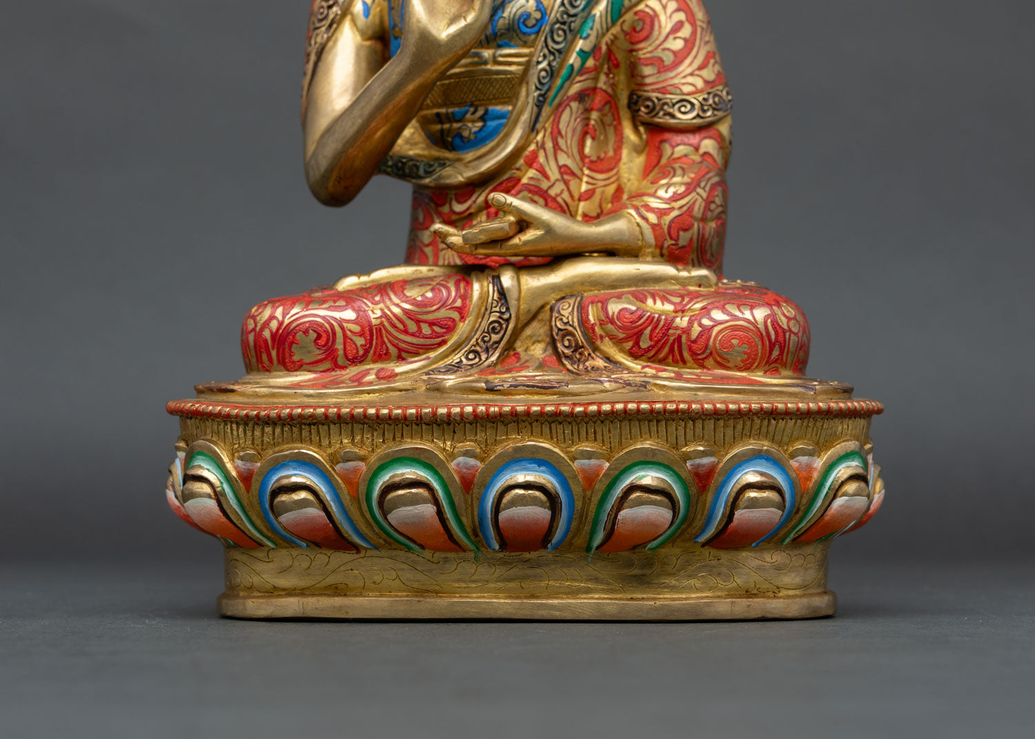 Lama Tsongkhapa Statue Set – Authentic Tibetan Art