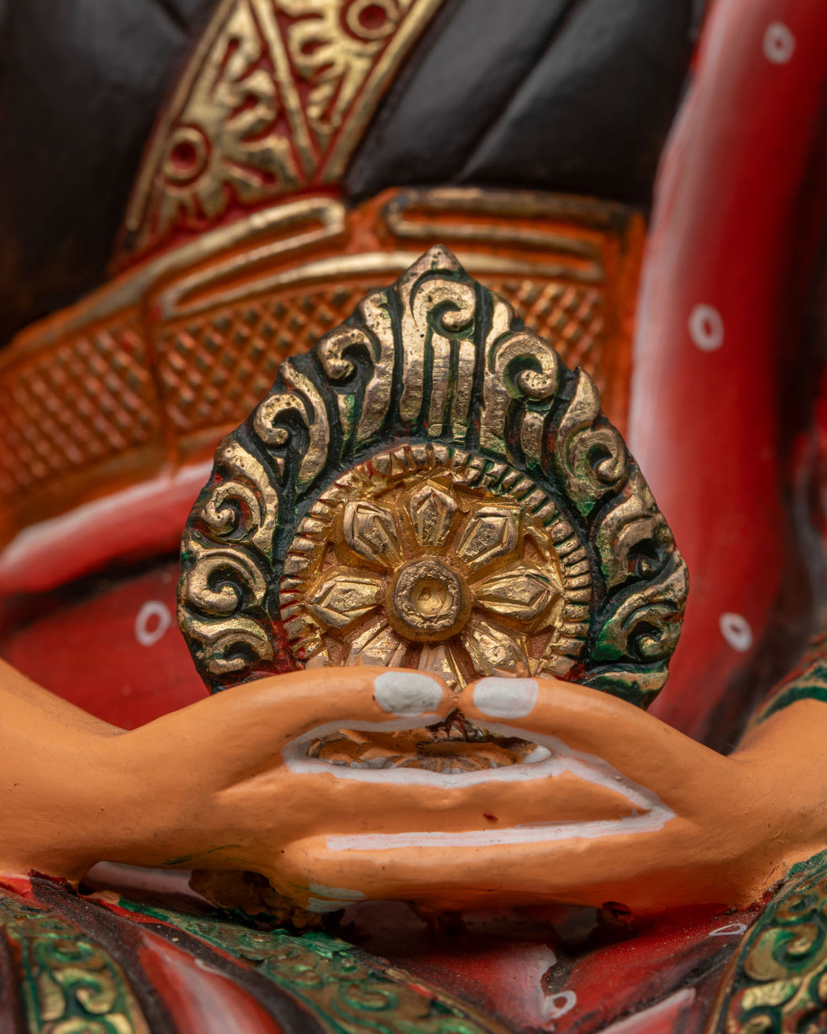 Hand-painted Marpa Statue Set | Revered Kagyu Lineage Founders