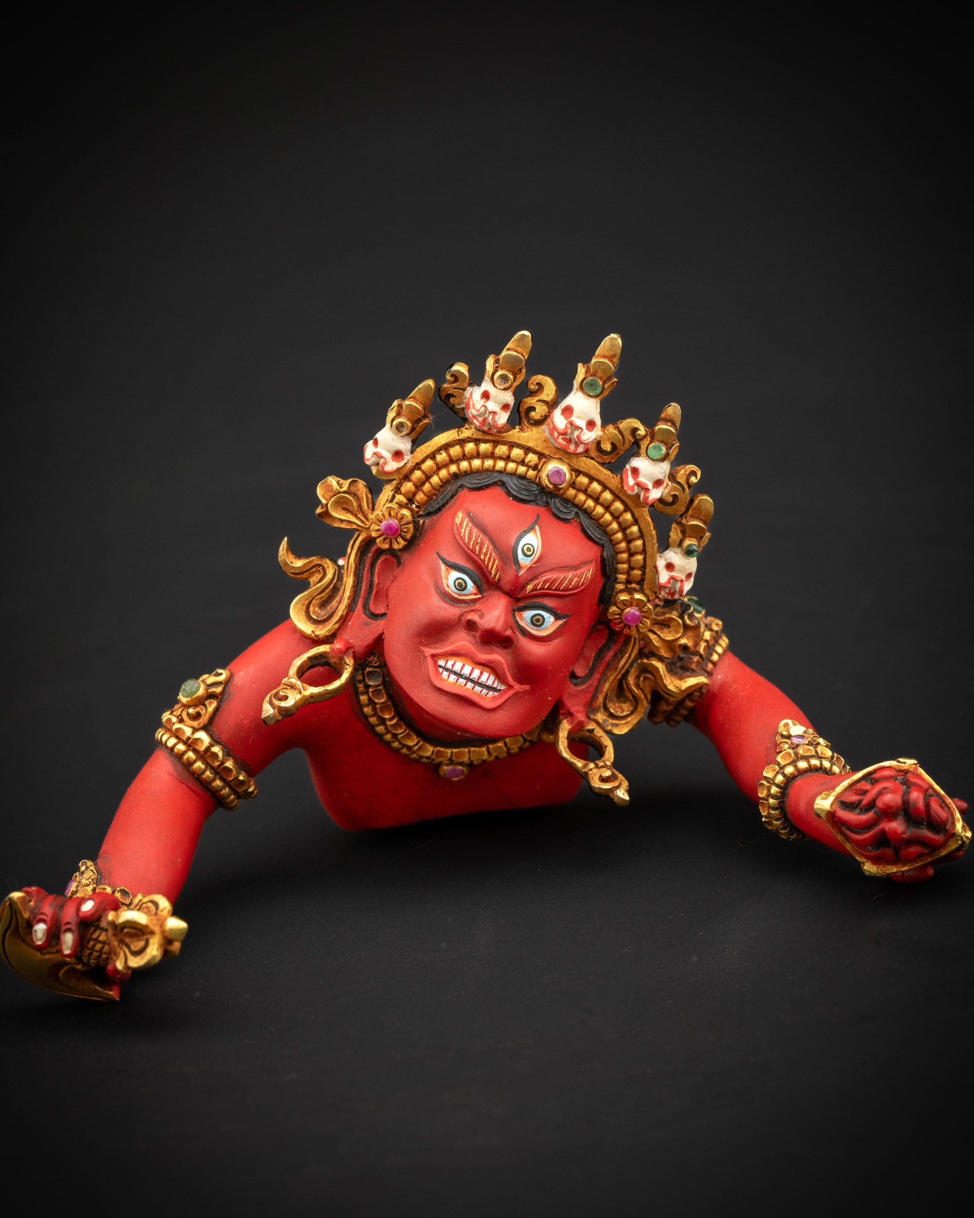 Tantric Hevajra Yab Yum Statue | Sixteen-Armed Vajrayana Yidam