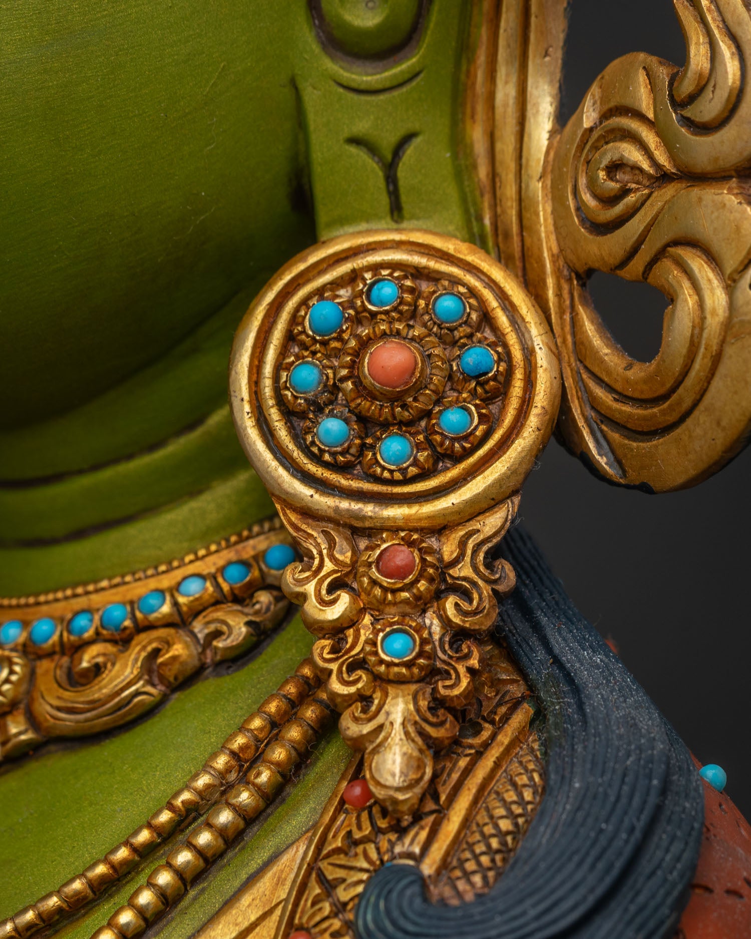 Green Tara Statue for Peace and Protection | Buddhist Deity Sculpture