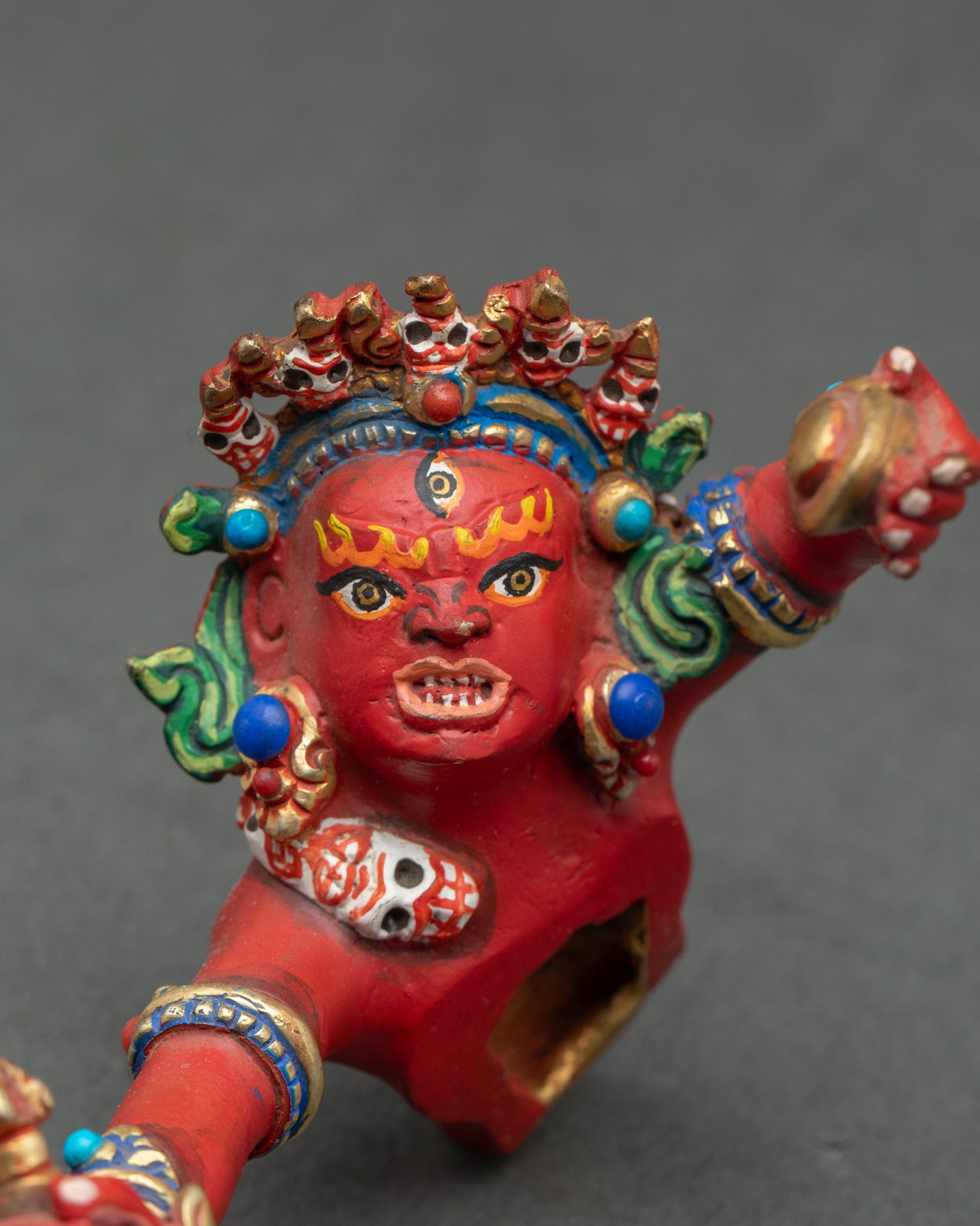 Tibetan Chakrasamvara Statue | Meditation & Altar Sacred Sculpture