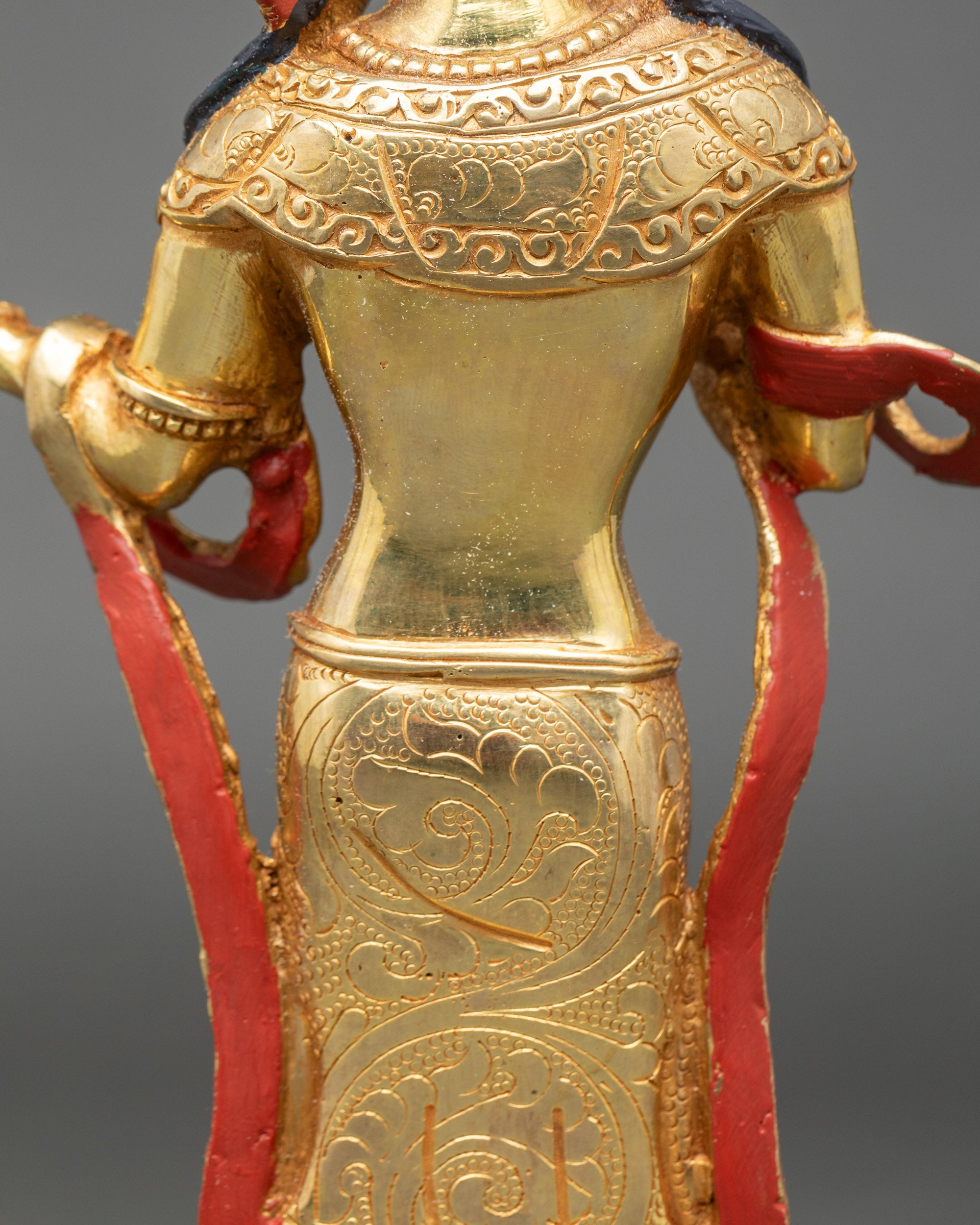 Guru Padmasambhava Statue with Ornate Throne | Buddhist Art & Decor