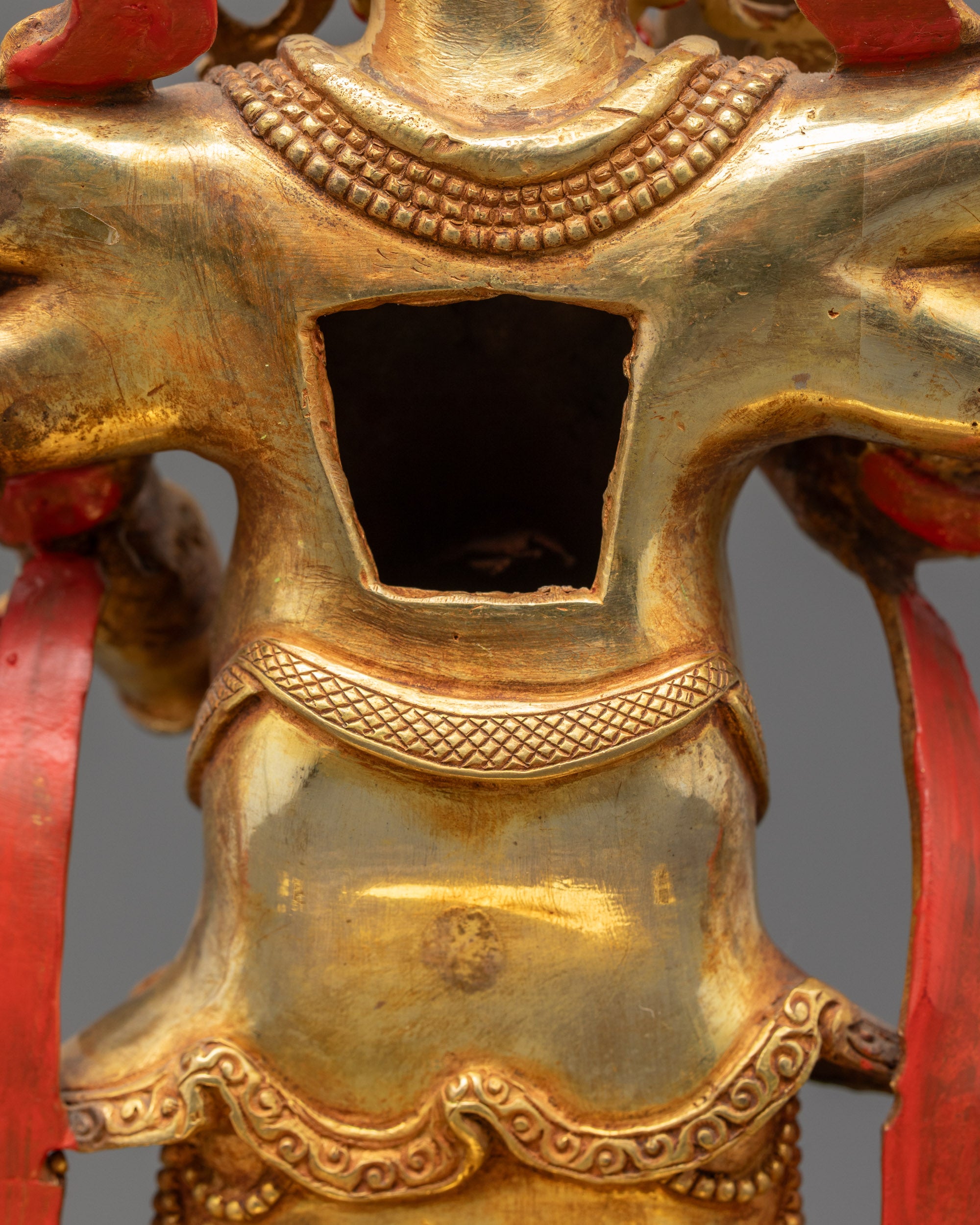 Protector White Mahakala Statue | Tibetan Buddhist Mahakala Idol