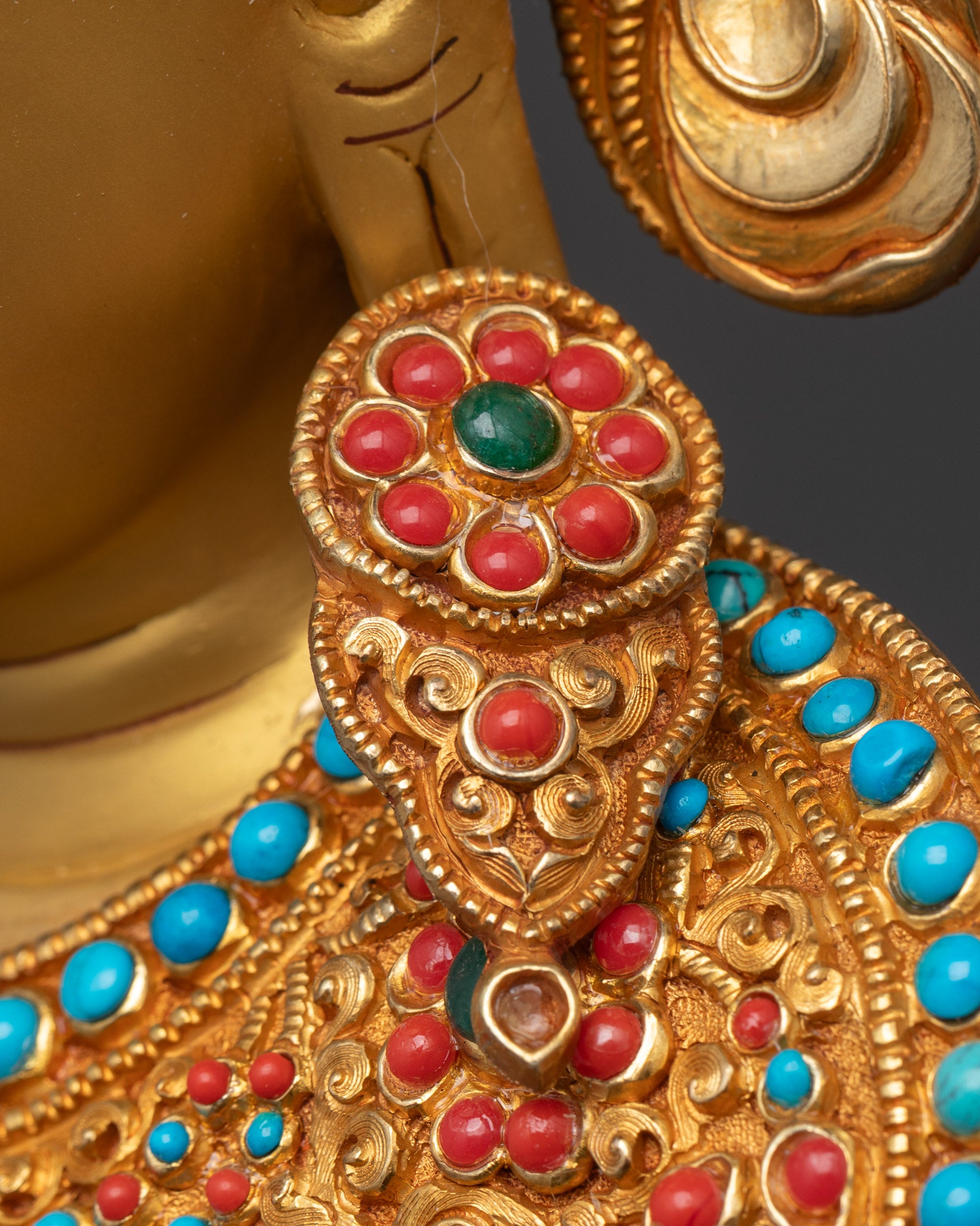 Divine Jowo Shakyamuni Rinpoche Statue | 24K Gold-Gilded Handmade Art