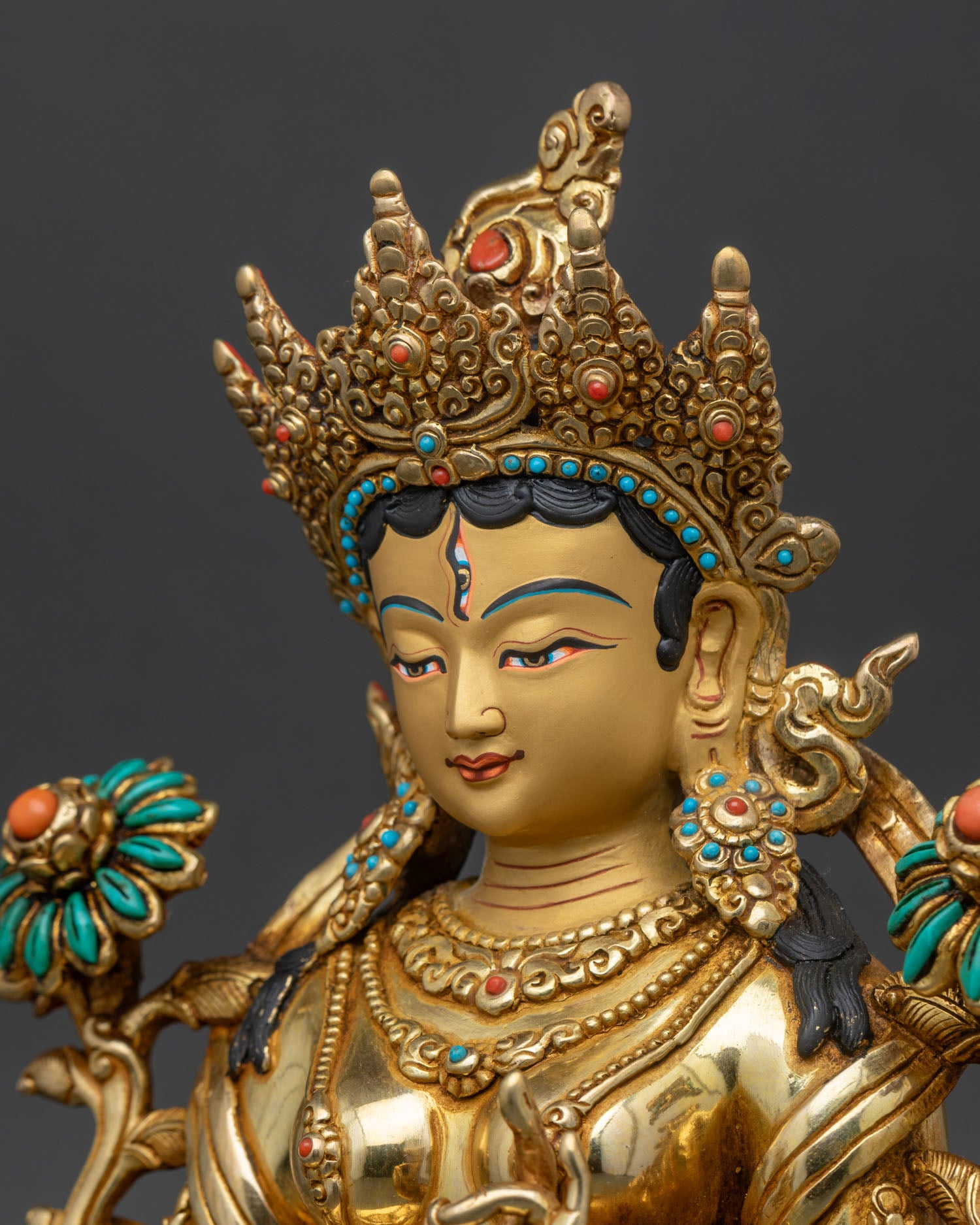 Beautiful White Tara Spiritual Statue | Handmade in Nepal