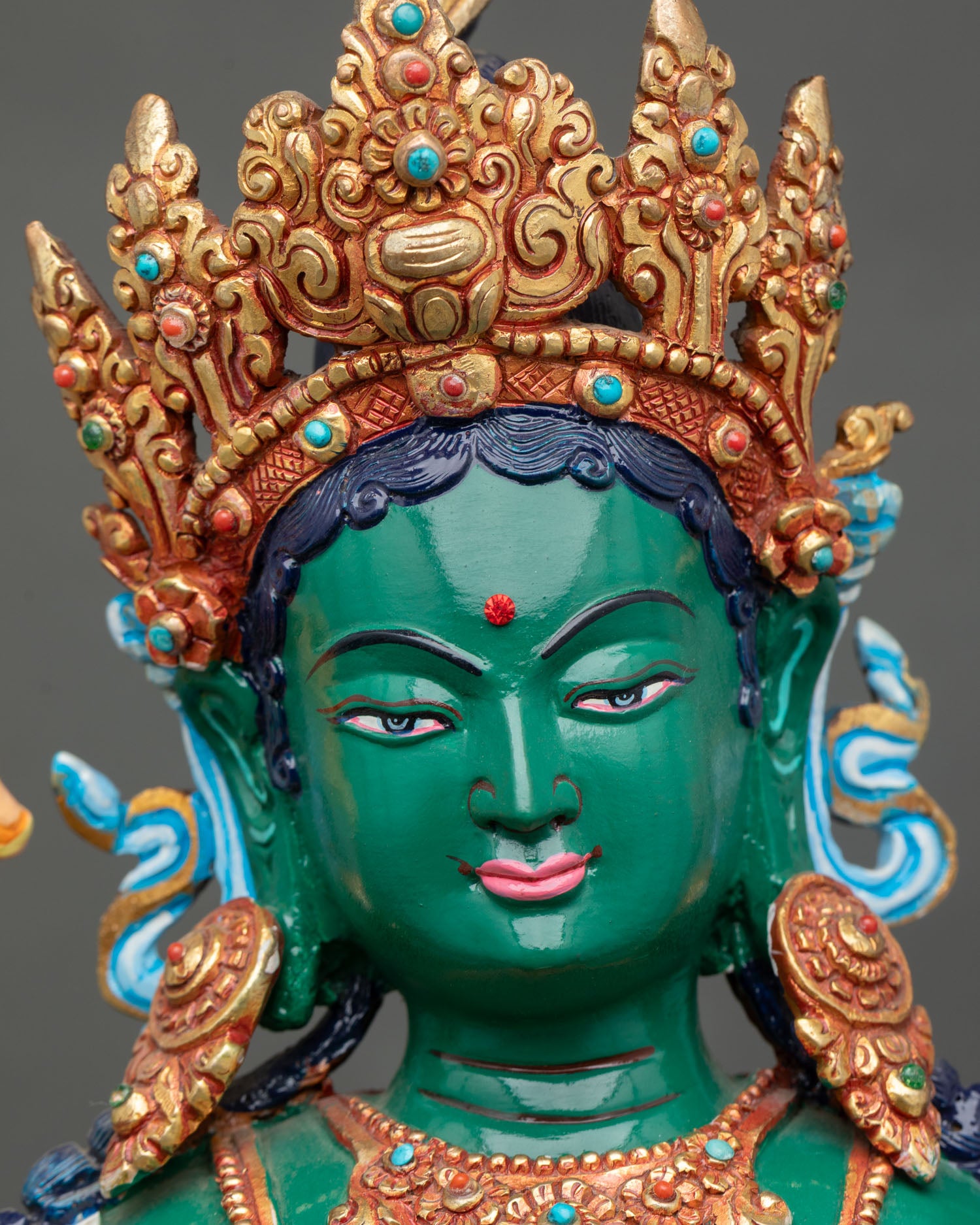 Green Tara | Compassionate Deity Sculpture for Spiritual Practice