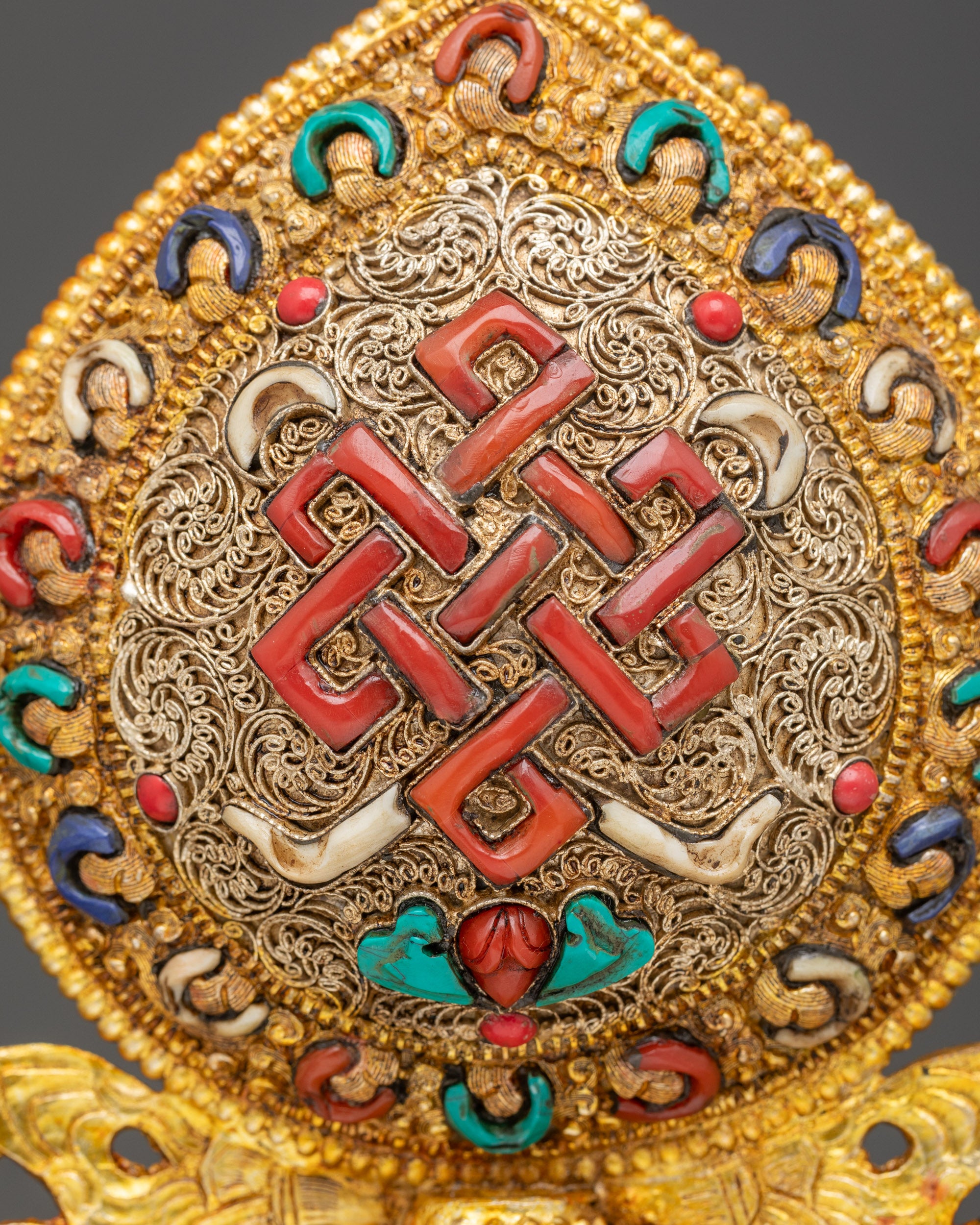 Ashtamangala Set | Sacred Eight Auspicious Symbols for Buddhist Altars