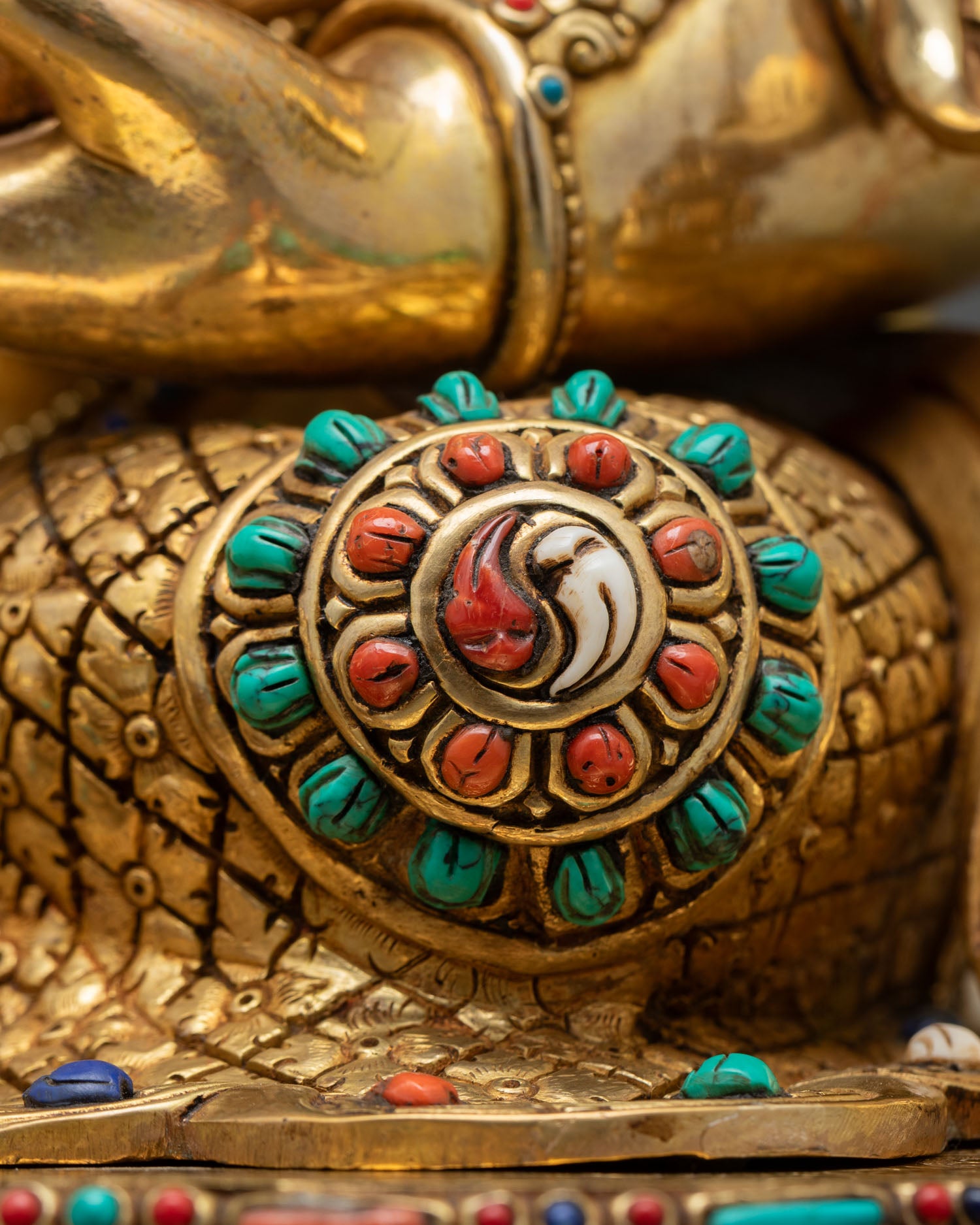 Large Dzambhala Statue | Traditional Buddhist Sacred Artwork