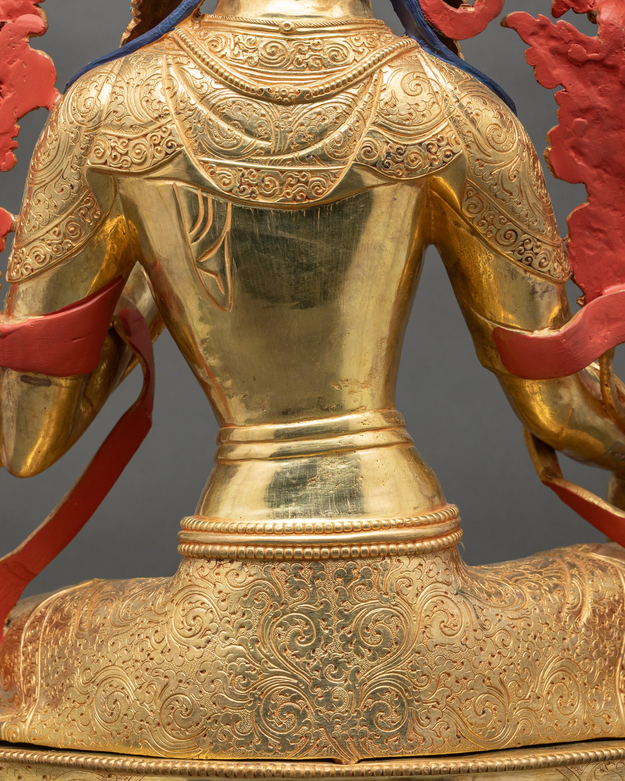 Sacred Green Tara Sculpture from Nepal | Traditional Nepalese Artwork