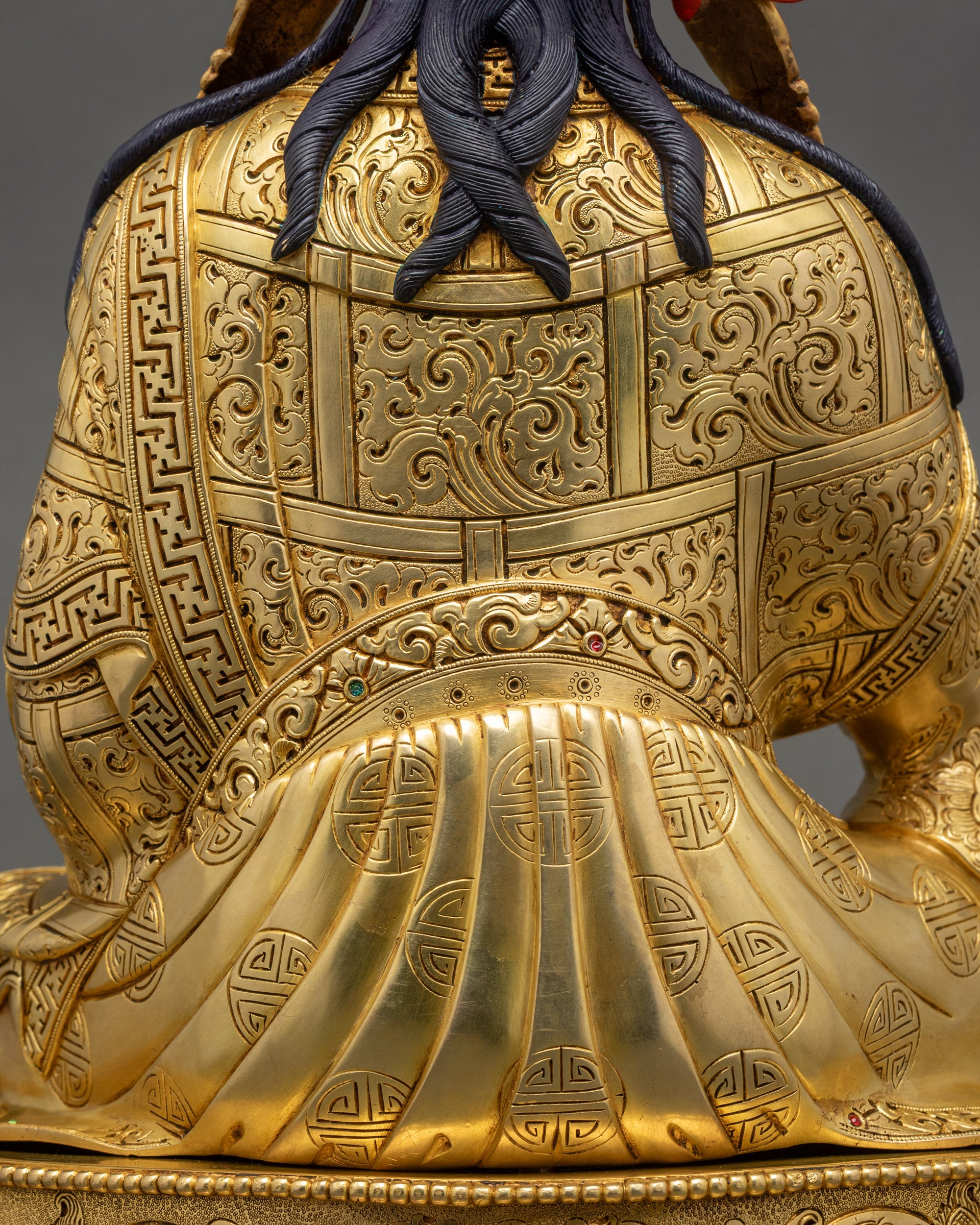 Exquisite Guru Rinpoche Sculpture | Authentic Buddhist Art