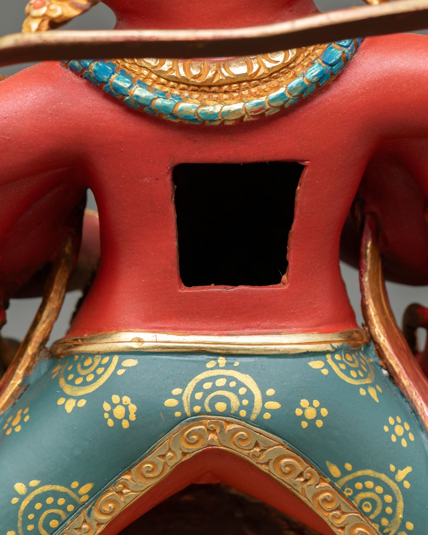 Red Dzambhala Statue | Tibetan Guardian of Wealth