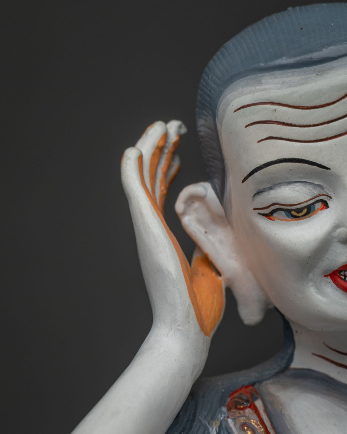 Hand-painted Marpa Statue Set | Revered Kagyu Lineage Founders