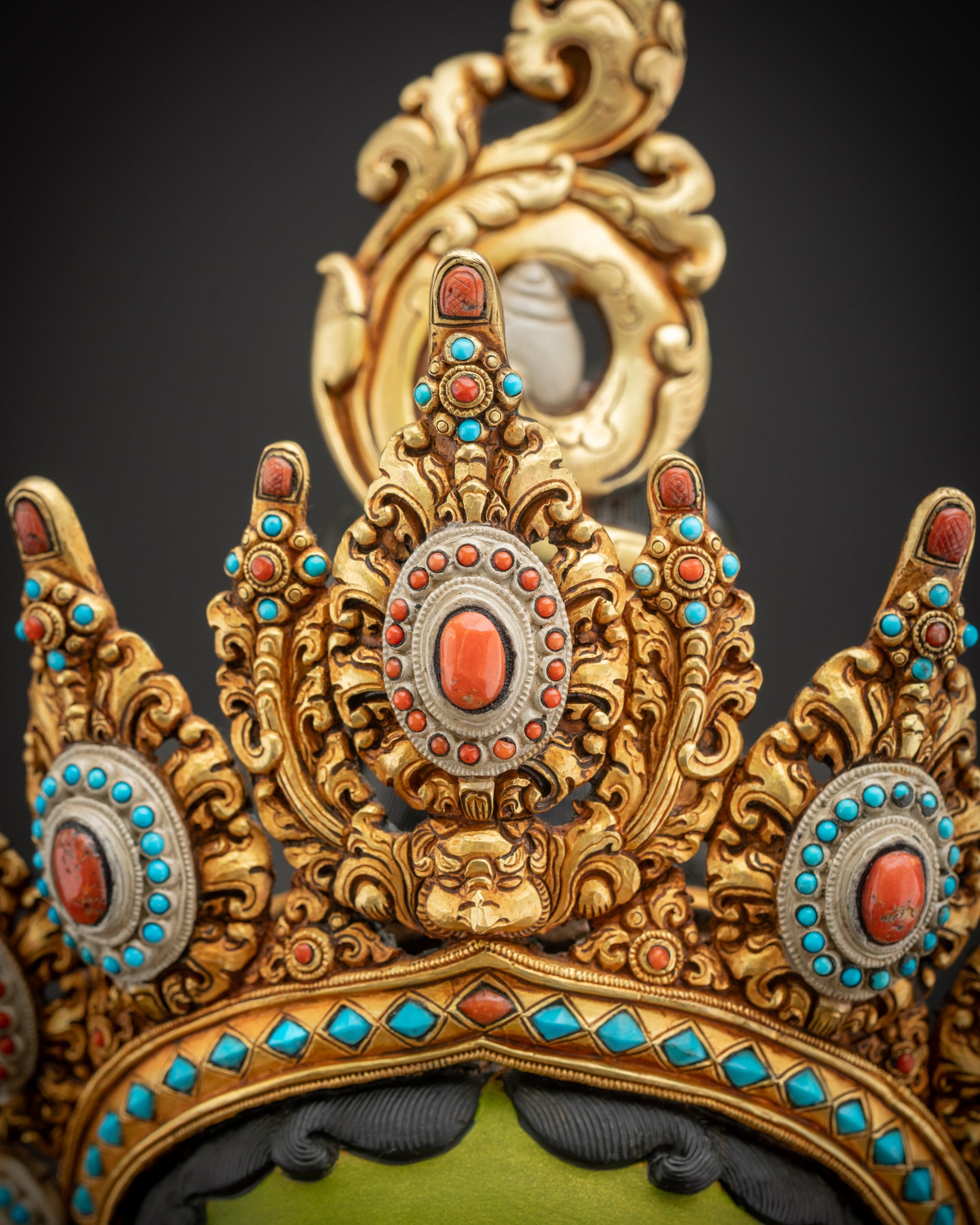 Compassionate Green Tara Statue | Hand-Painted Masterpiece Sculpture