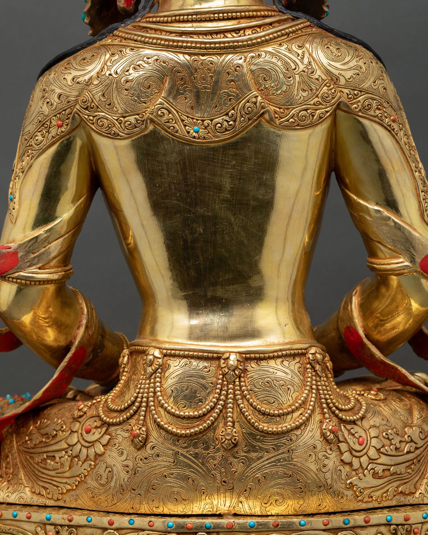 25-Inch Amitayus Statue | Buddhist Long Life Deity Figurine